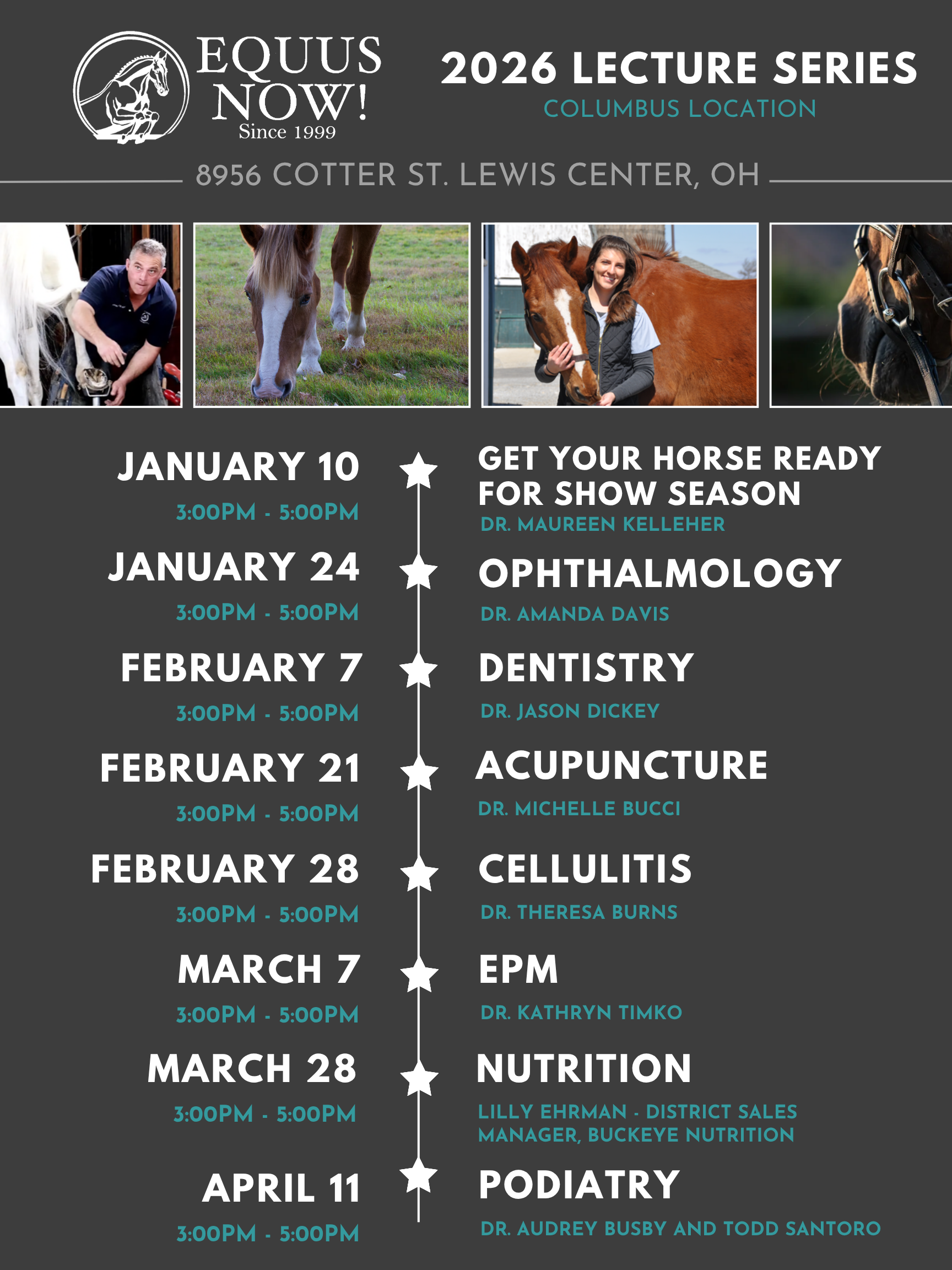Equus Now!'s 2026 Lecture Series