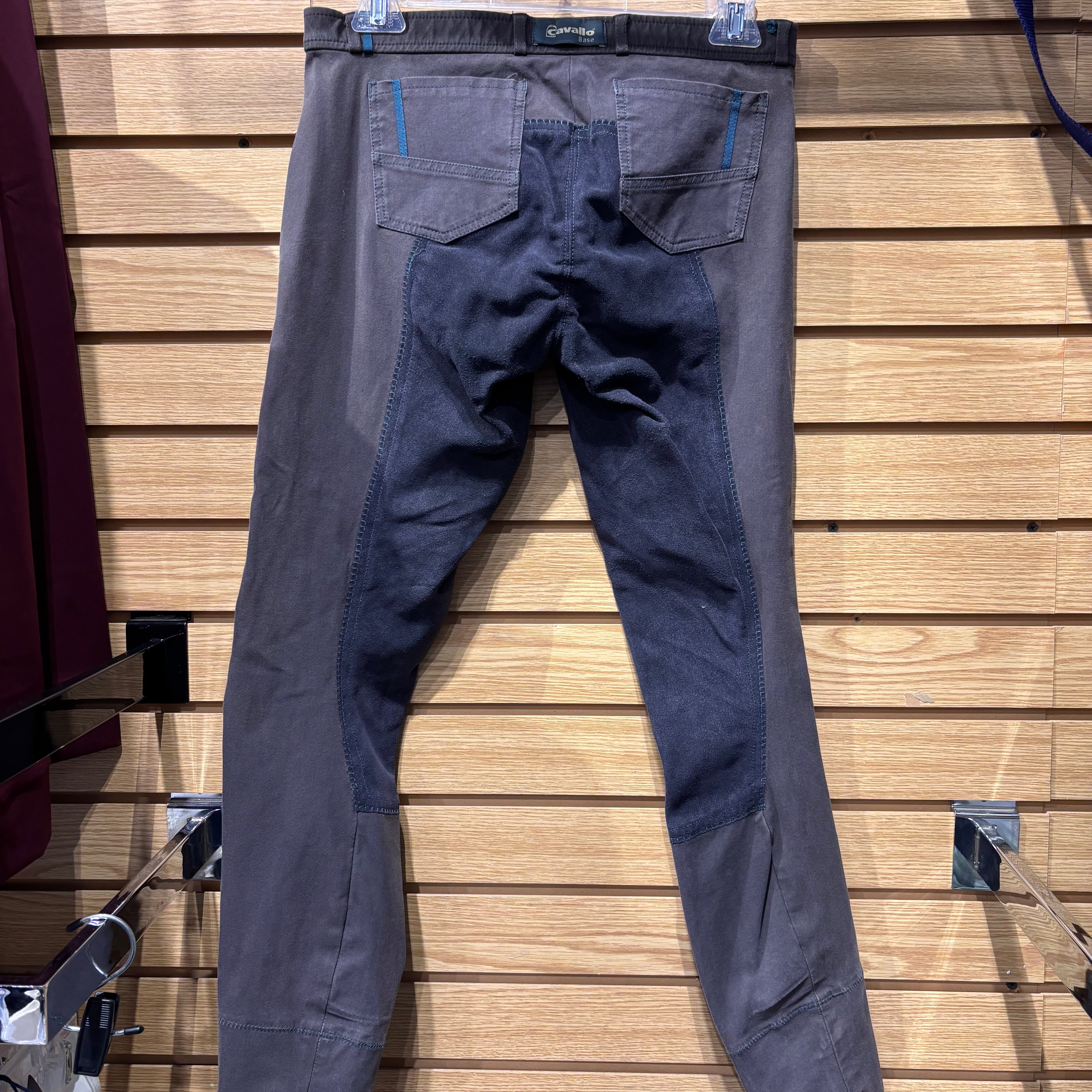 Used 26 Grey/Blue Cavallo Full Seat Breeches
