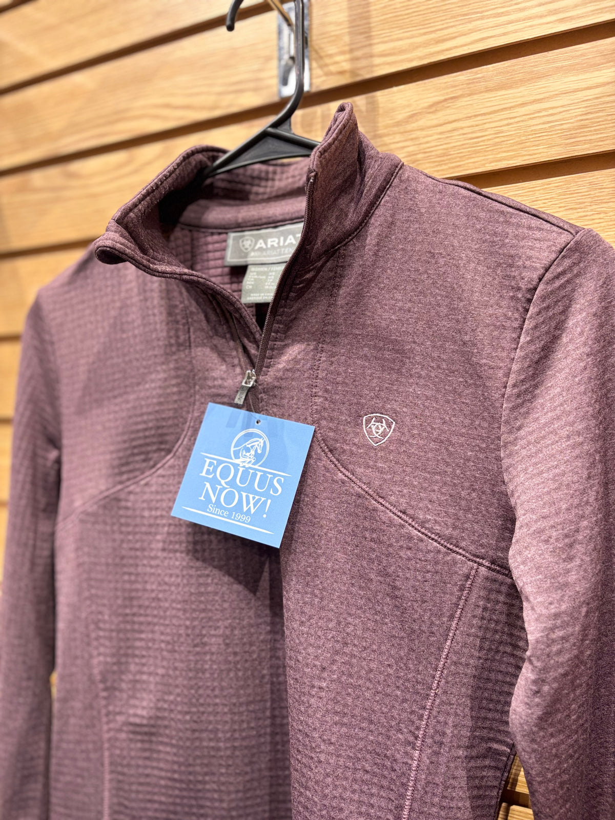 Used XS Plum Ariat Tek 1/4 Zip Shirt