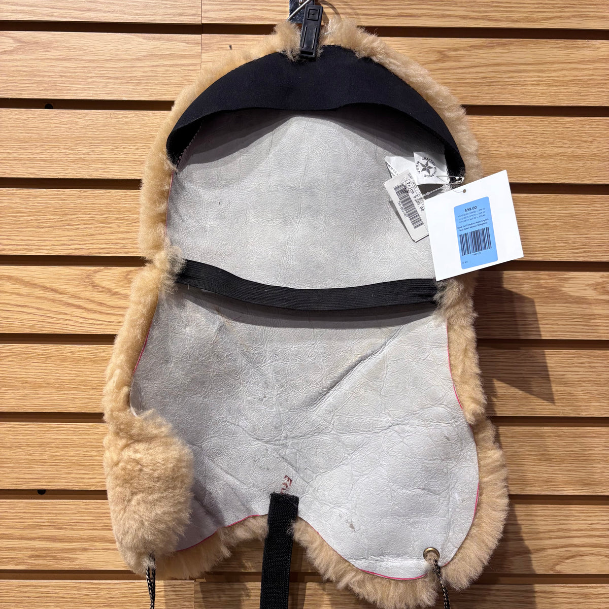 Used Tan Freedom Rider English Seat Saver Merino Sheepskin
