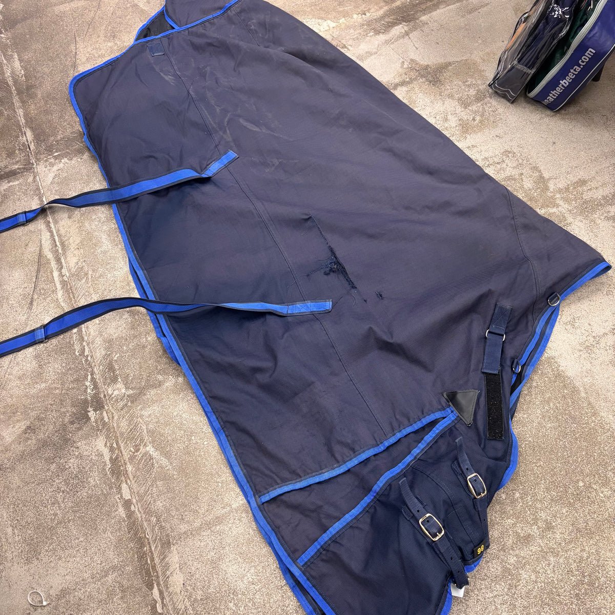 Used 86 Navy w/blue piping Turnout Sheet