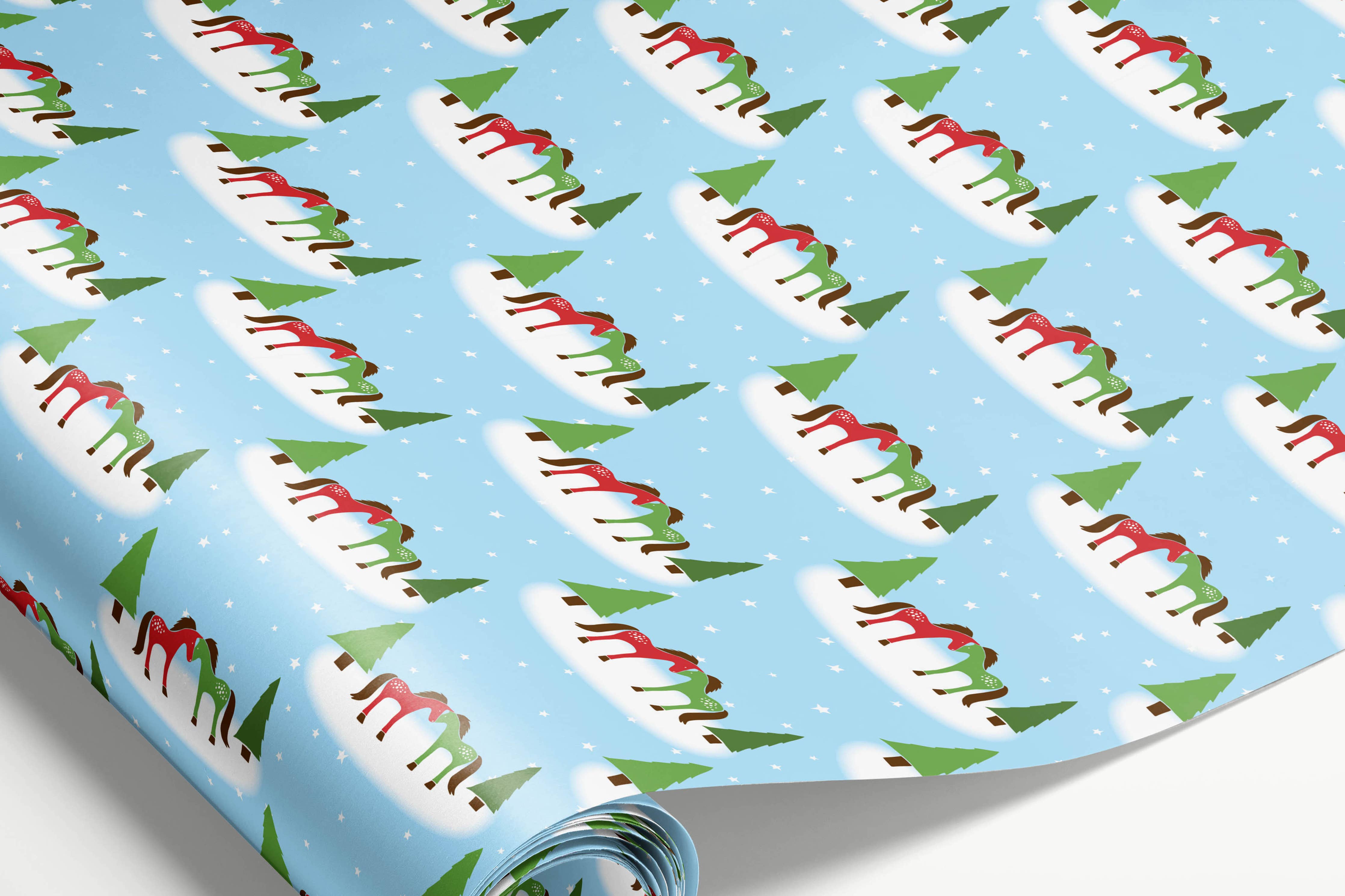 Mare Modern Goods - Snow Ponies Wrapping Paper