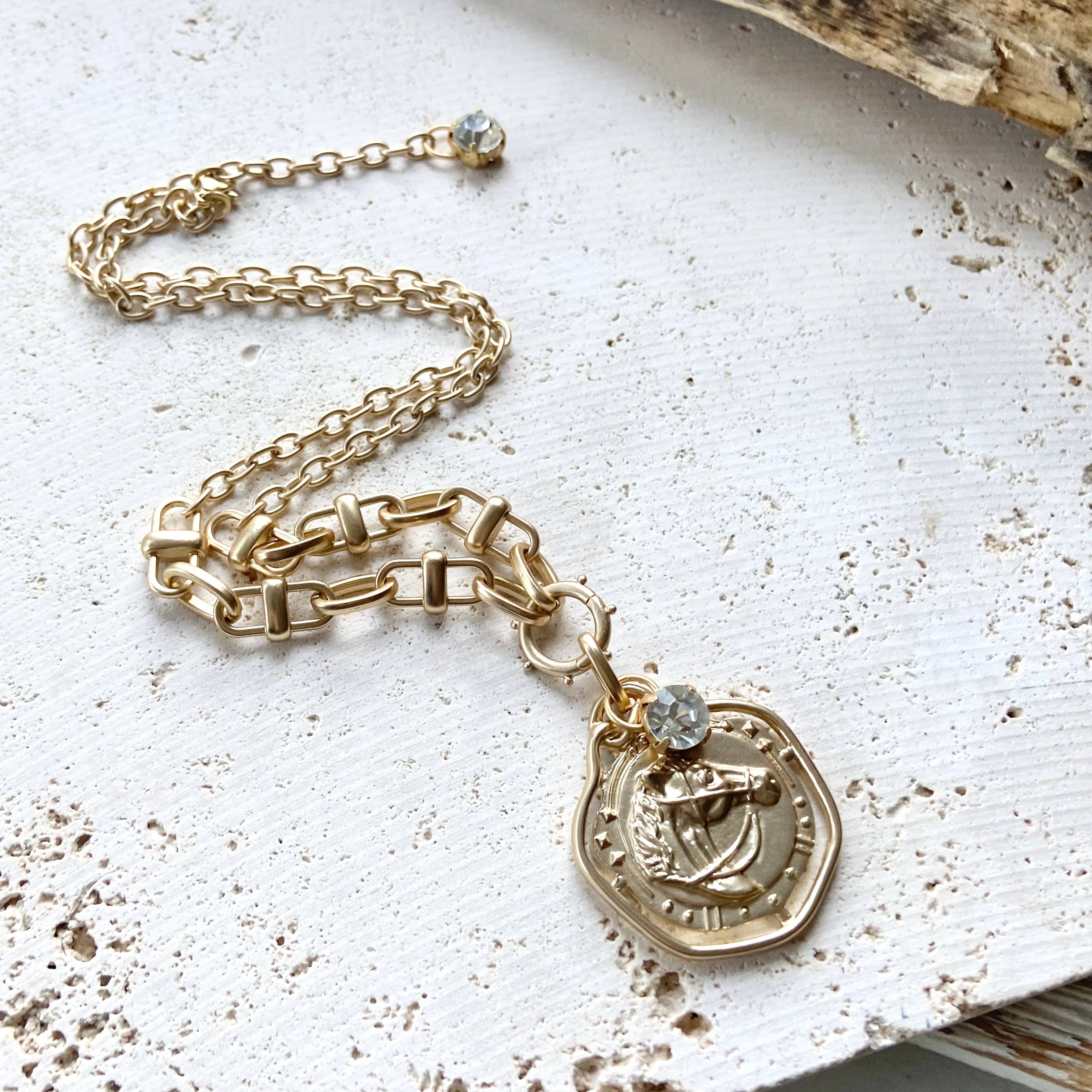 VB&CO Designs Handmade Jewelry - Horse necklace equestrian ranch derby western boutique