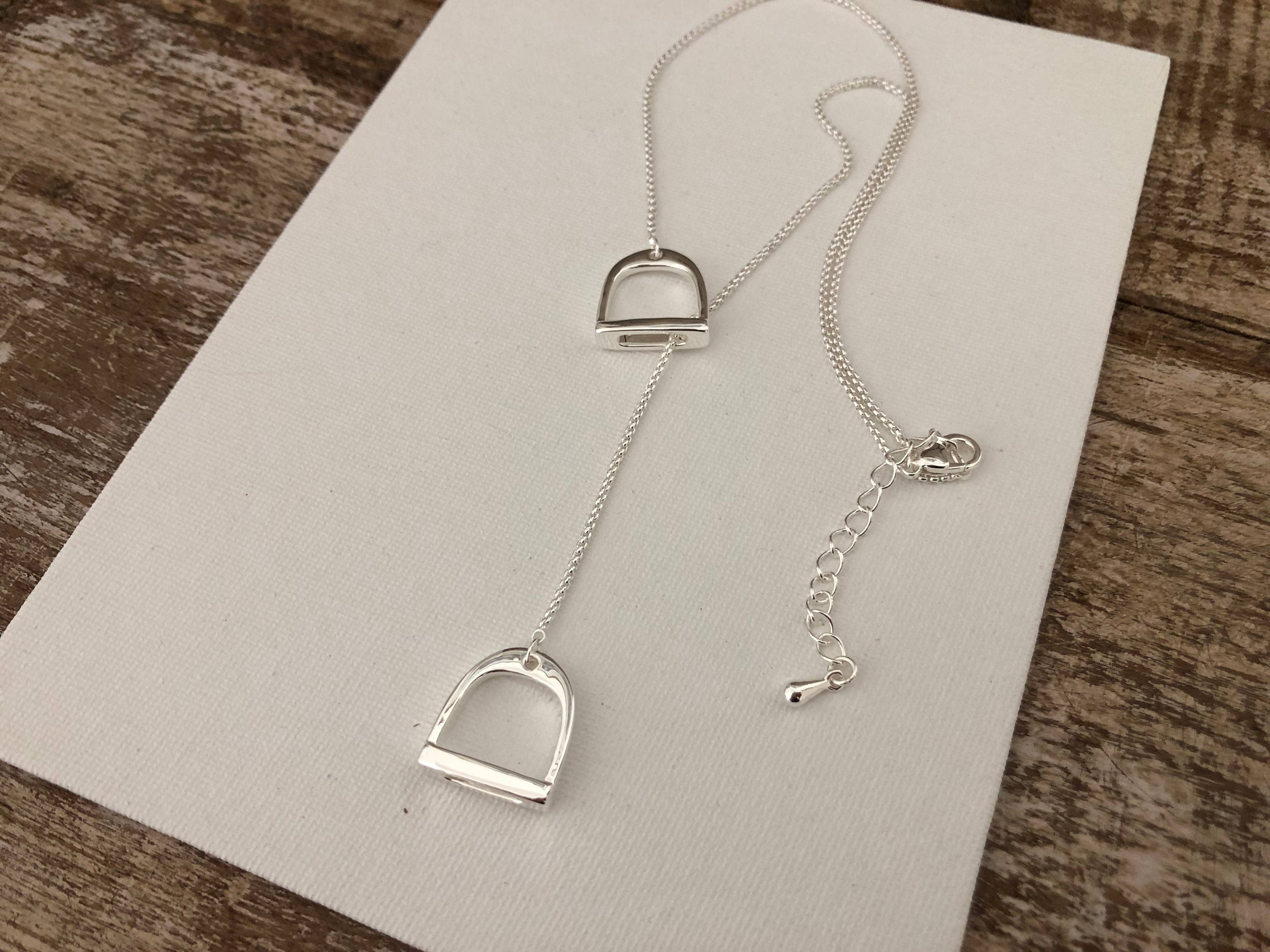 English Stirrup Necklace