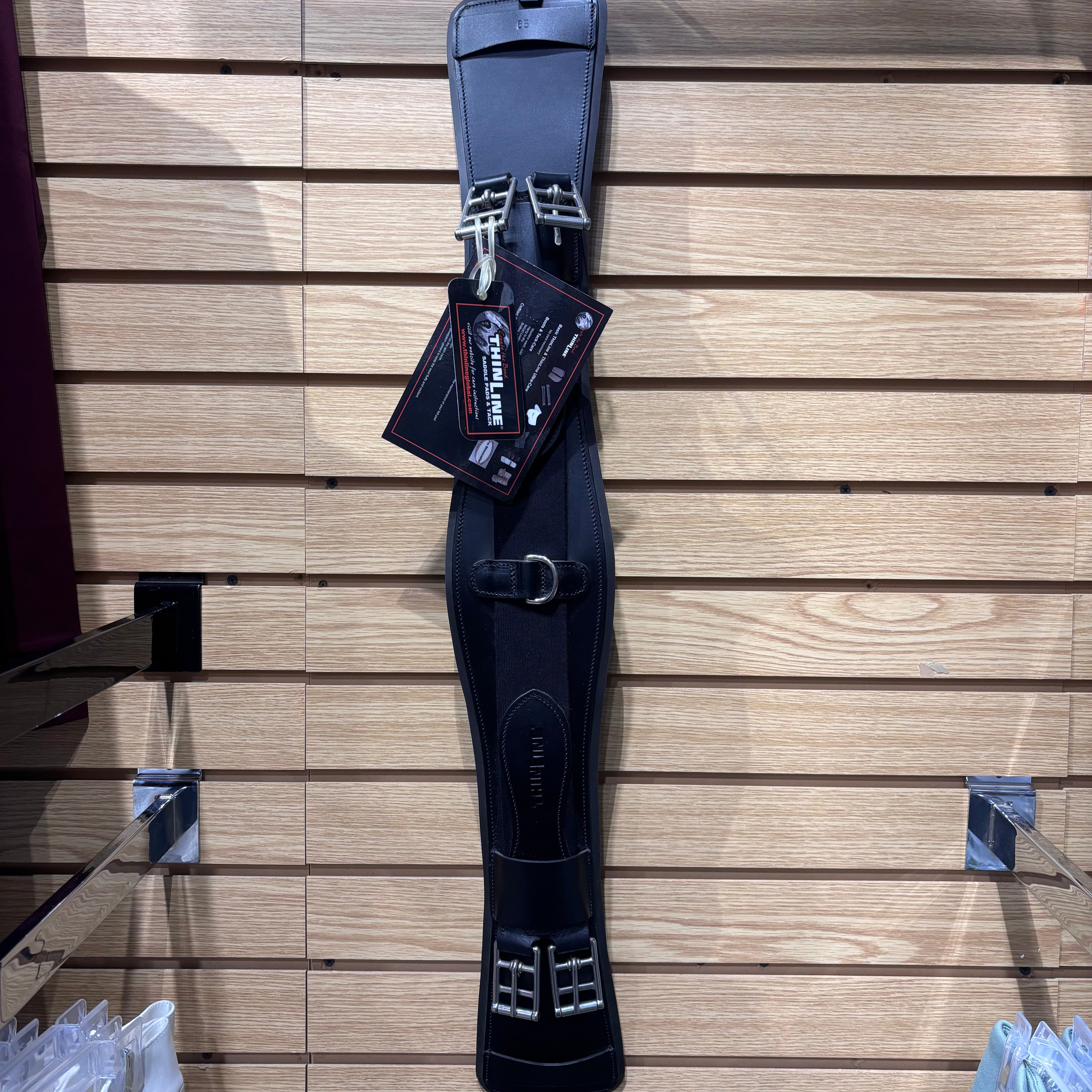 Used 26" Black Thinline Contour Dressage Girth