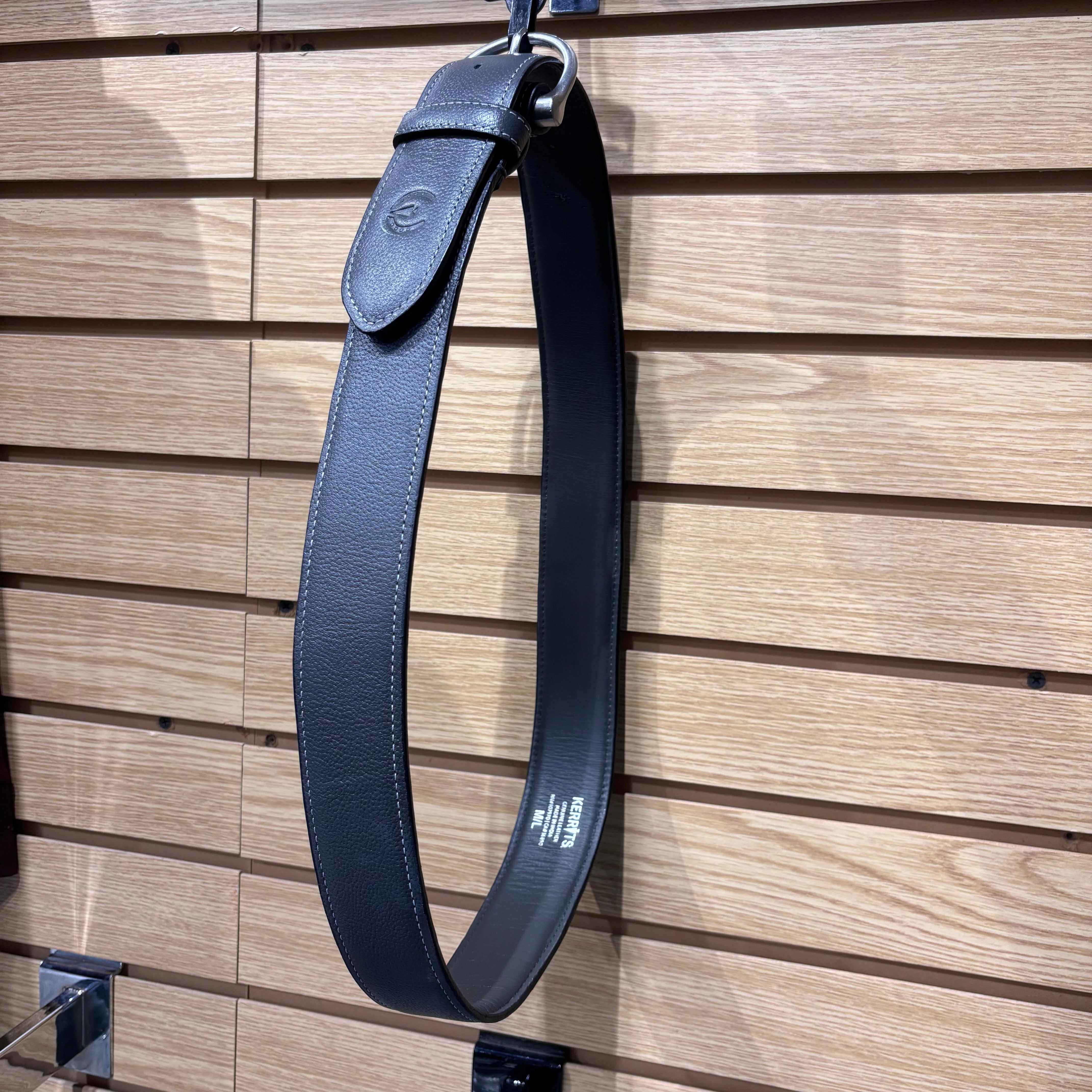 Used M/L Grey Kerrits Leather Belt