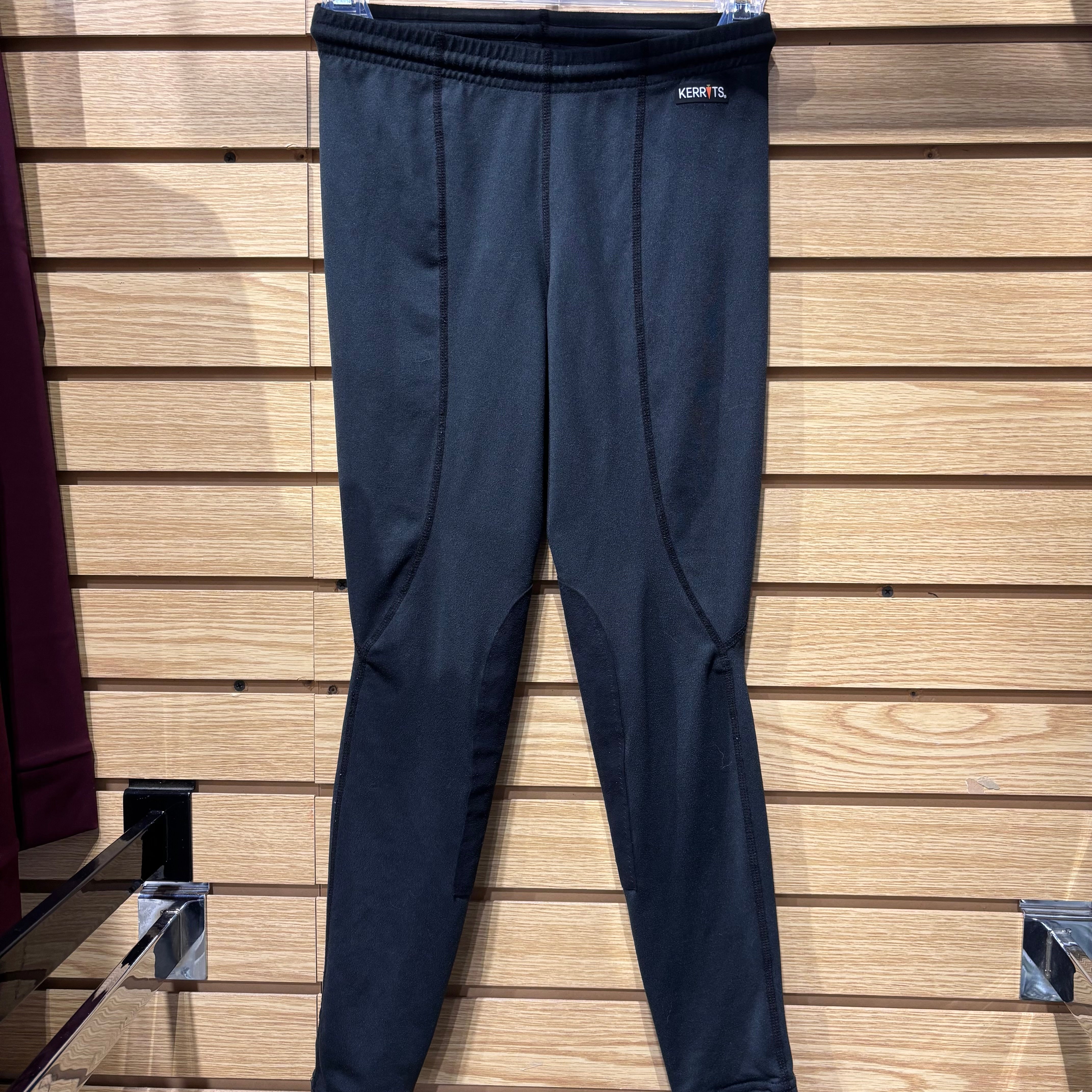 Used Kids Large Black Kerrits Breeches