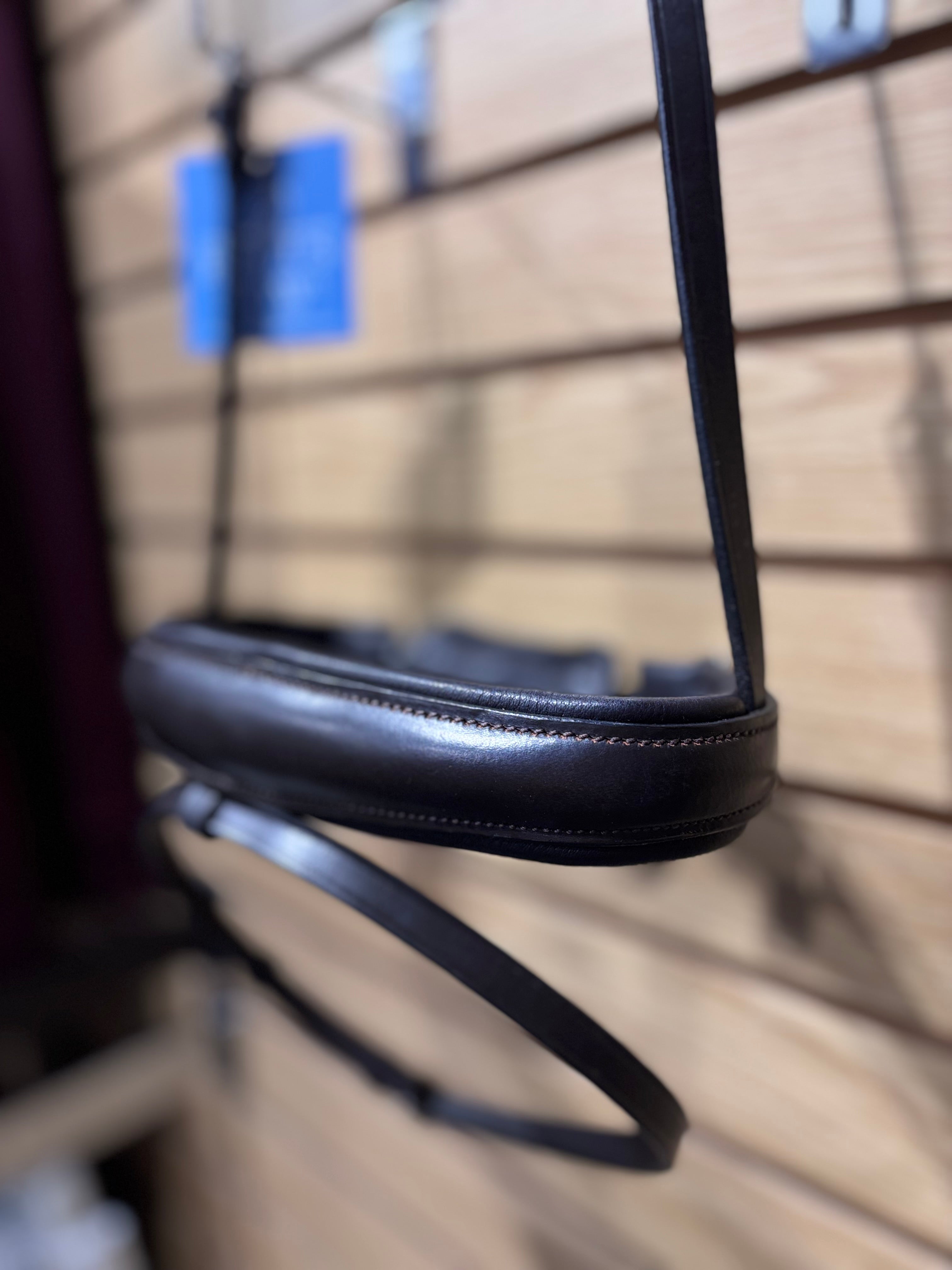 Used Brown Padded Noseband with Flash