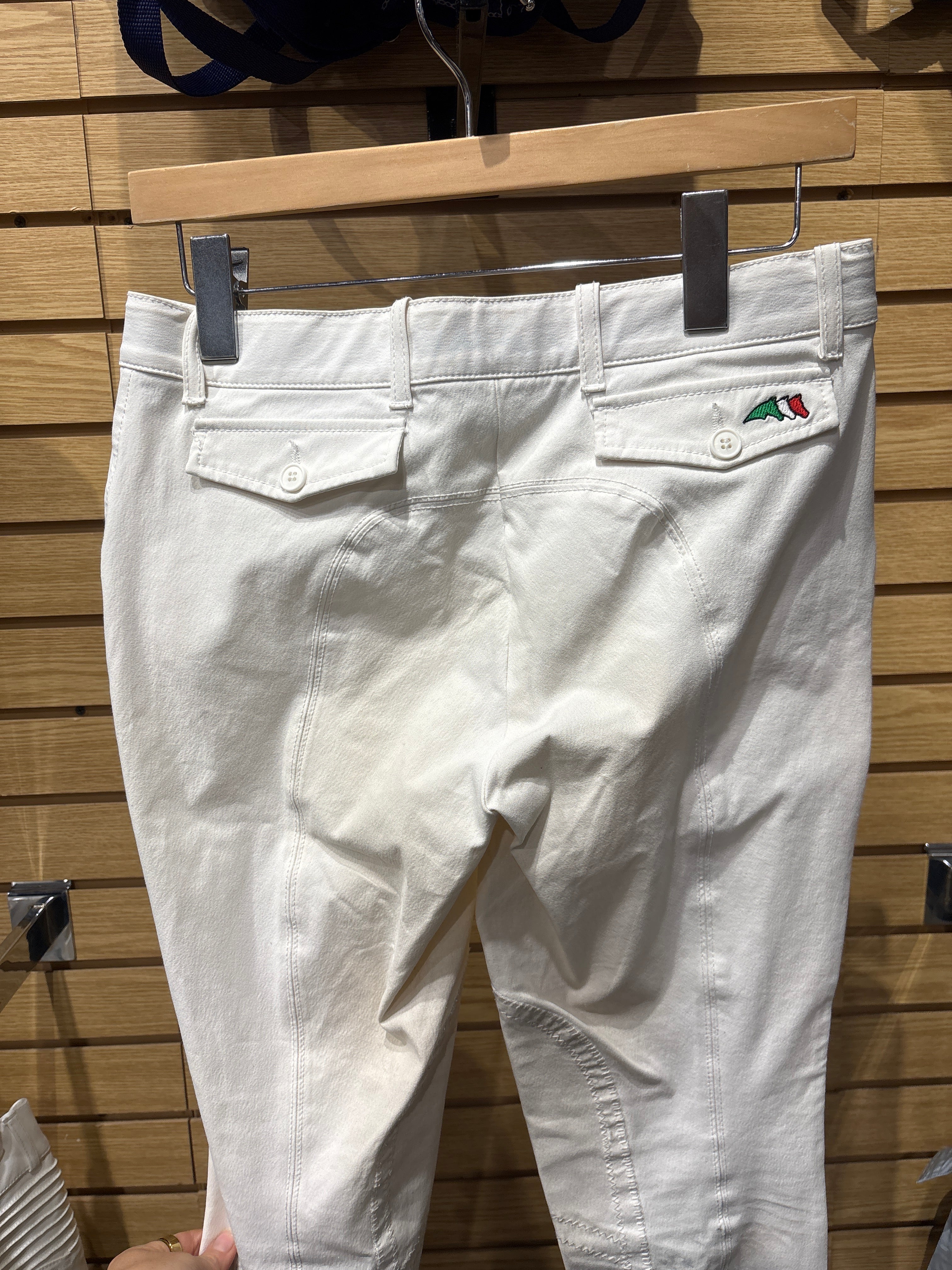 Used Medium/27 White Equiline Breeches