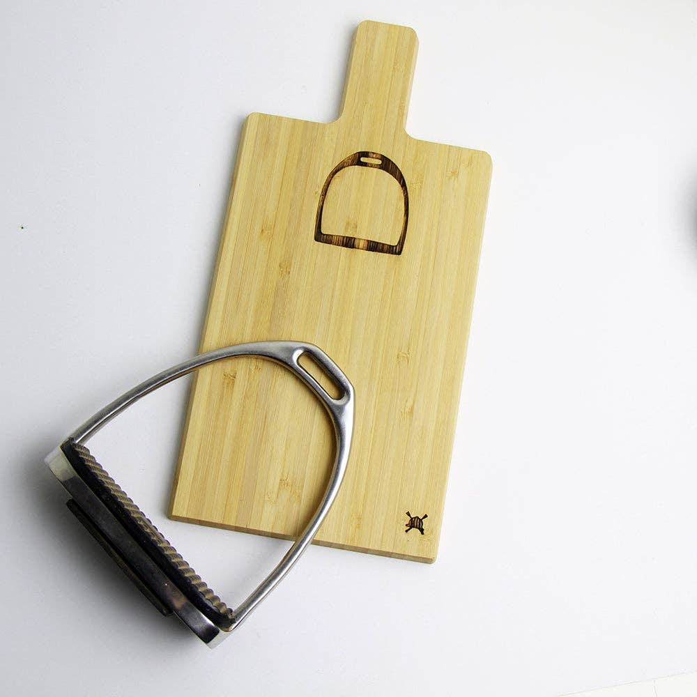 Hunt Seat Paper Co. - Stirrup Iron Bamboo Mini Charcuterie Board