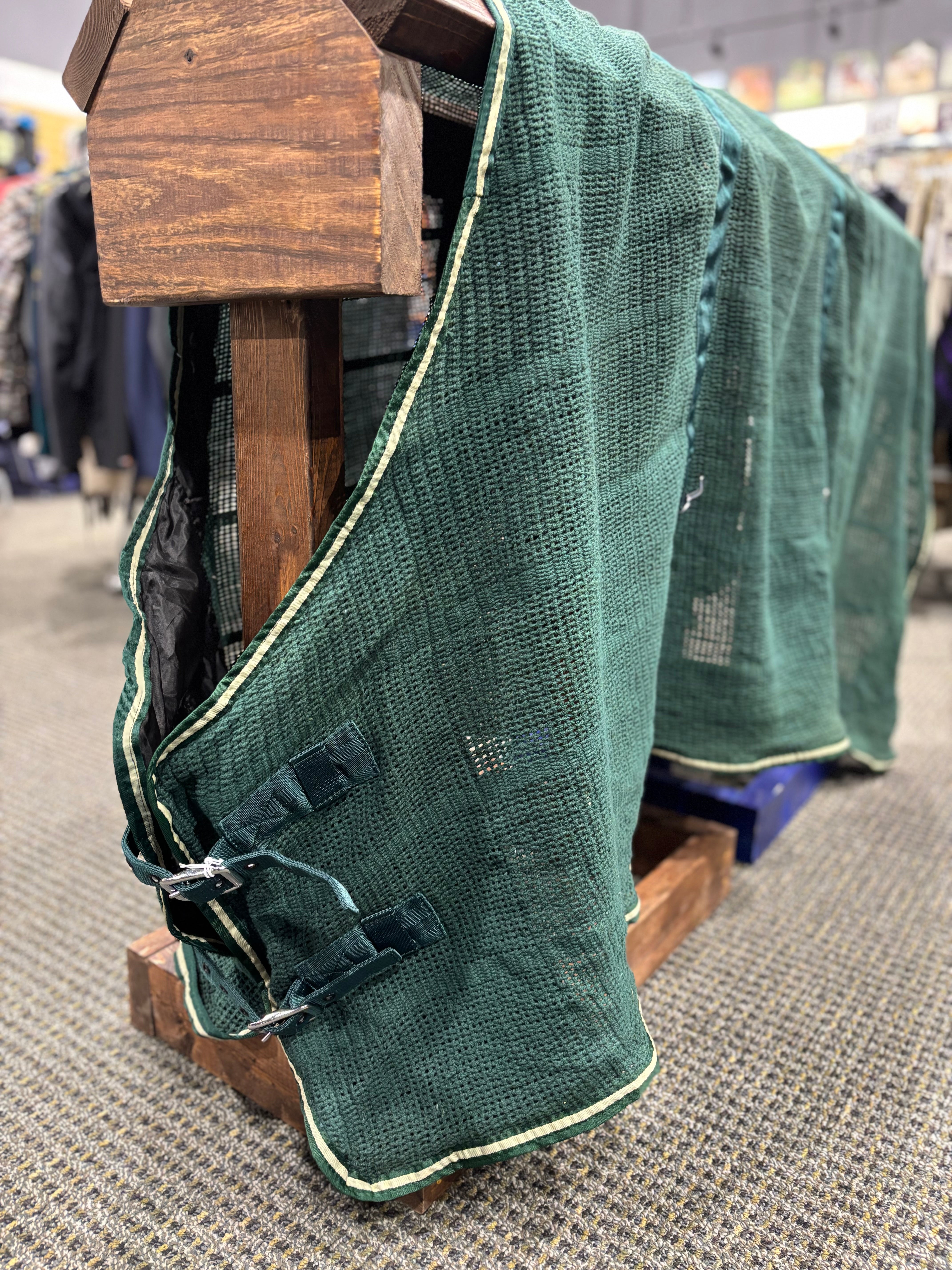 Used Green Scrim Sheet