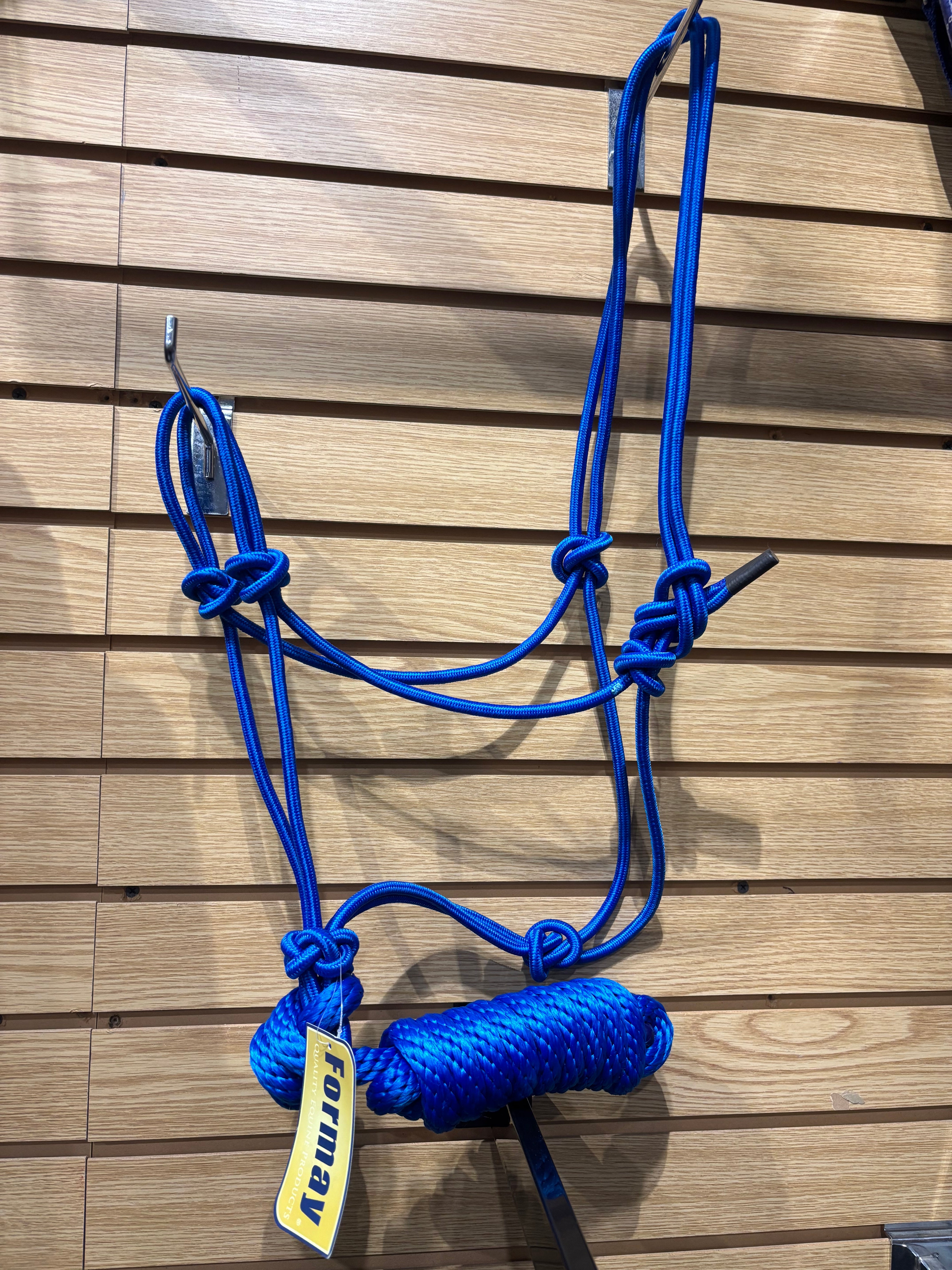 Used Blue Rope Halter & Lead