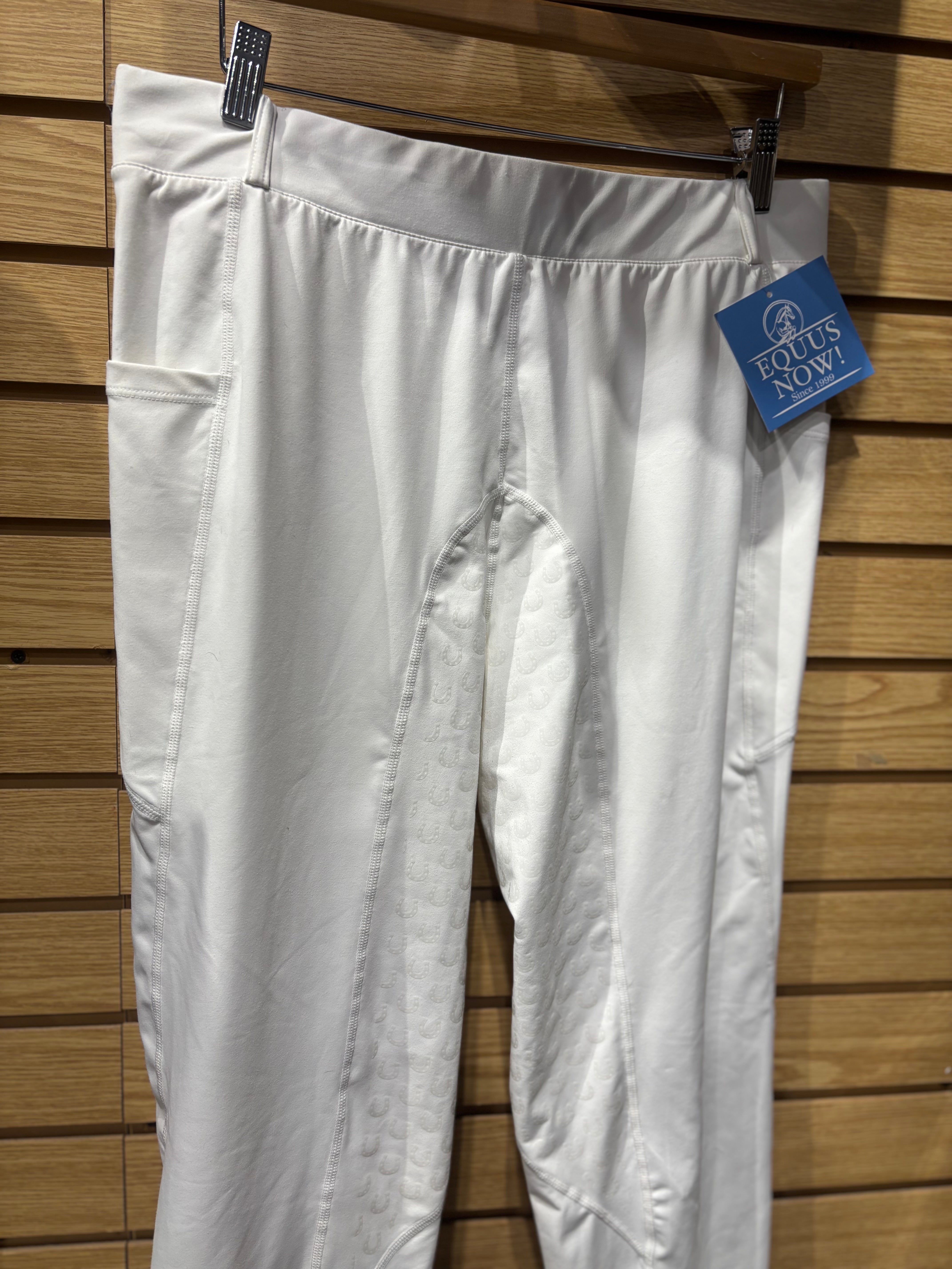 Used XL White FitsT4 Sports Full Seat Tights