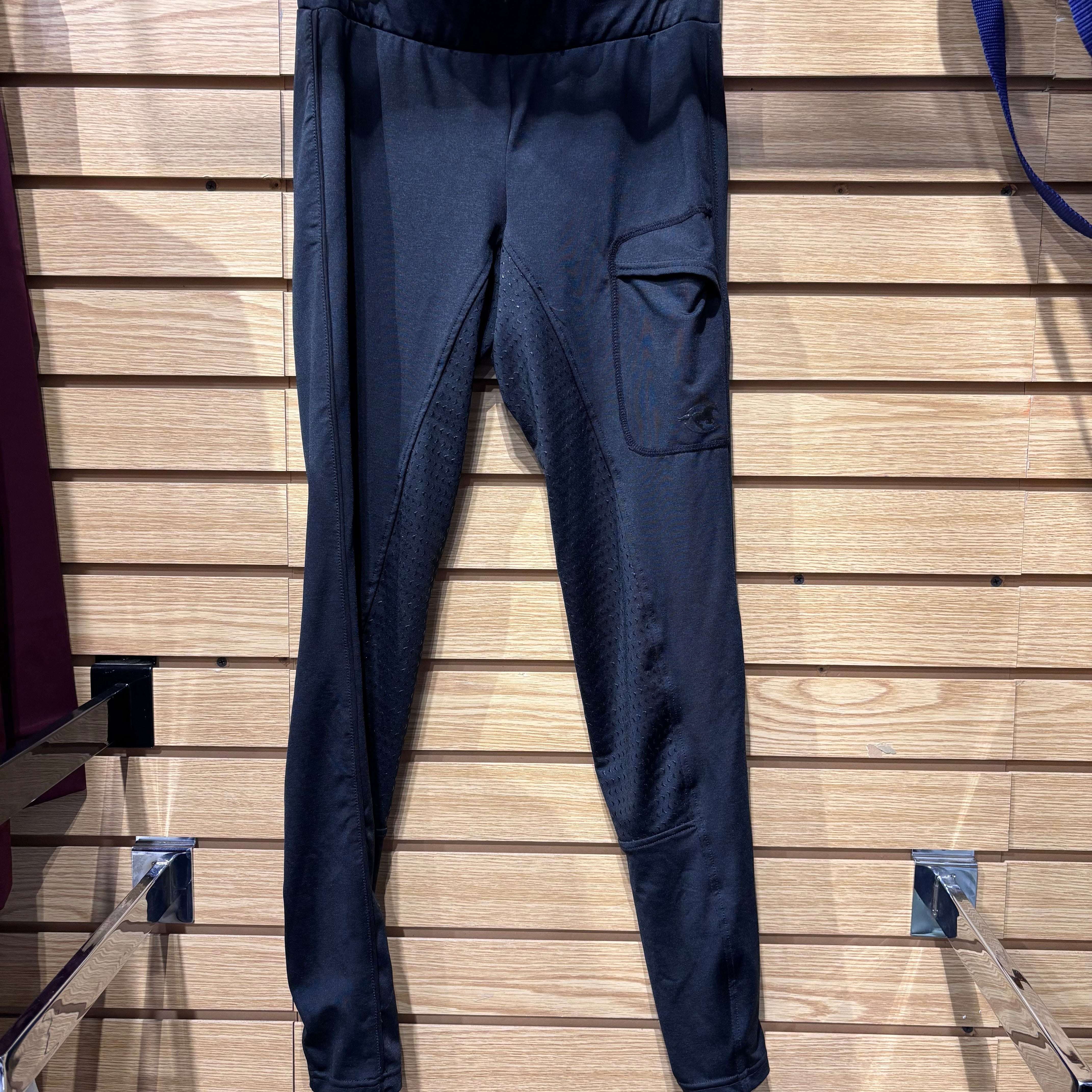 Used Small Black Piper Silicone Full Seat Tights