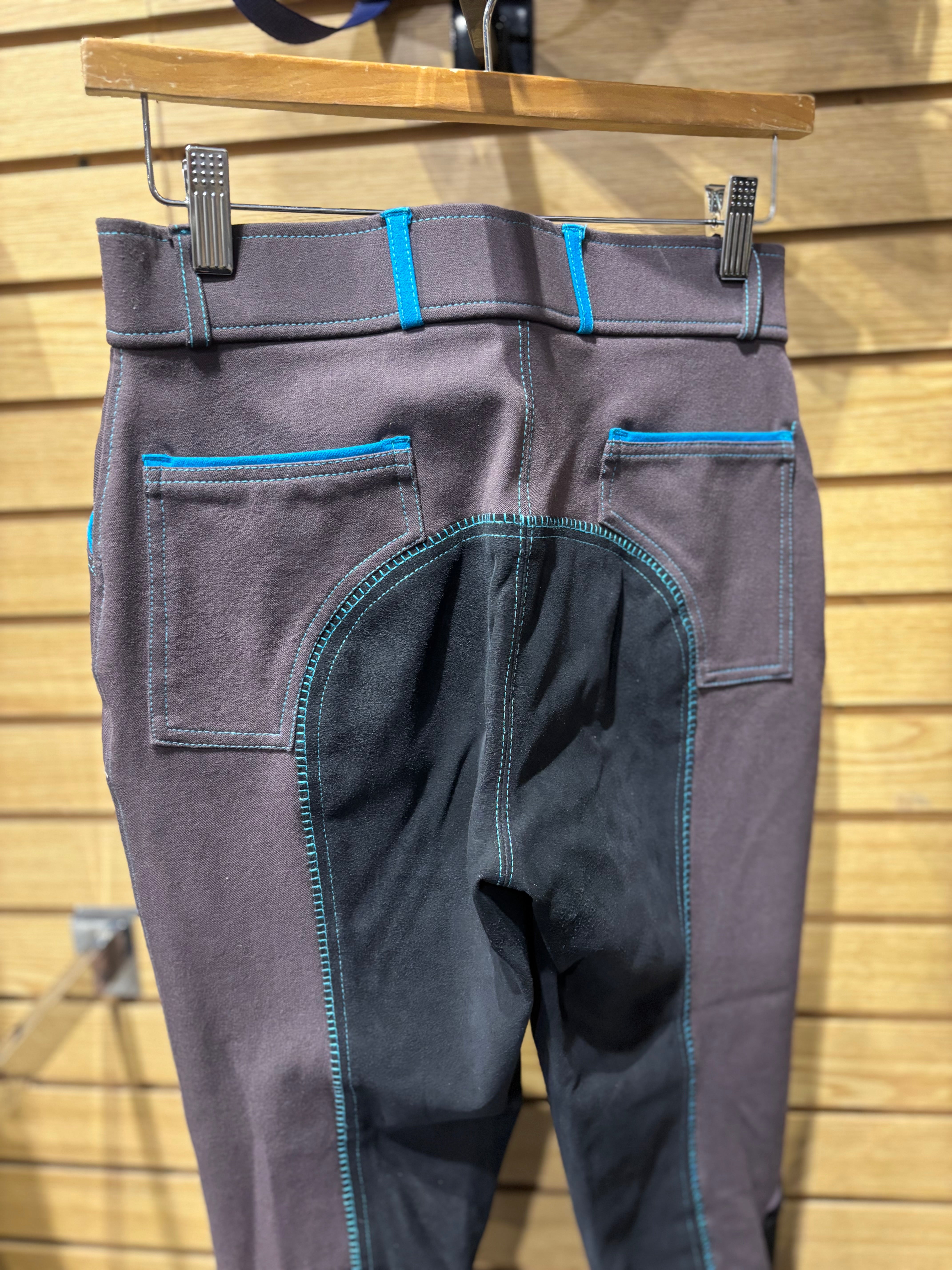 Used 28R Brown/Blue Breeches
