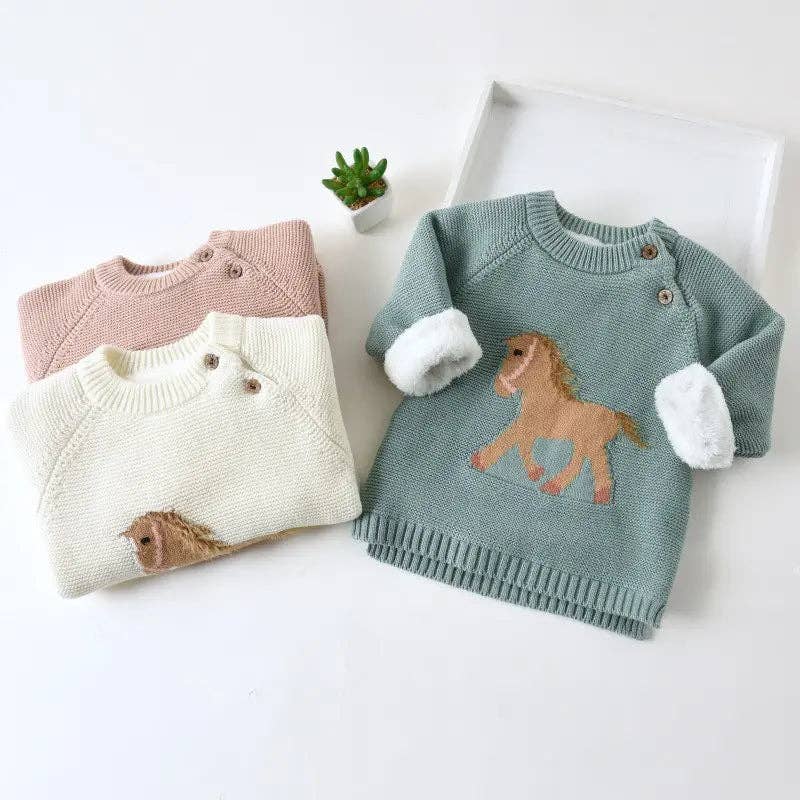 Gwenny Horse Sweater - Toddler Size!