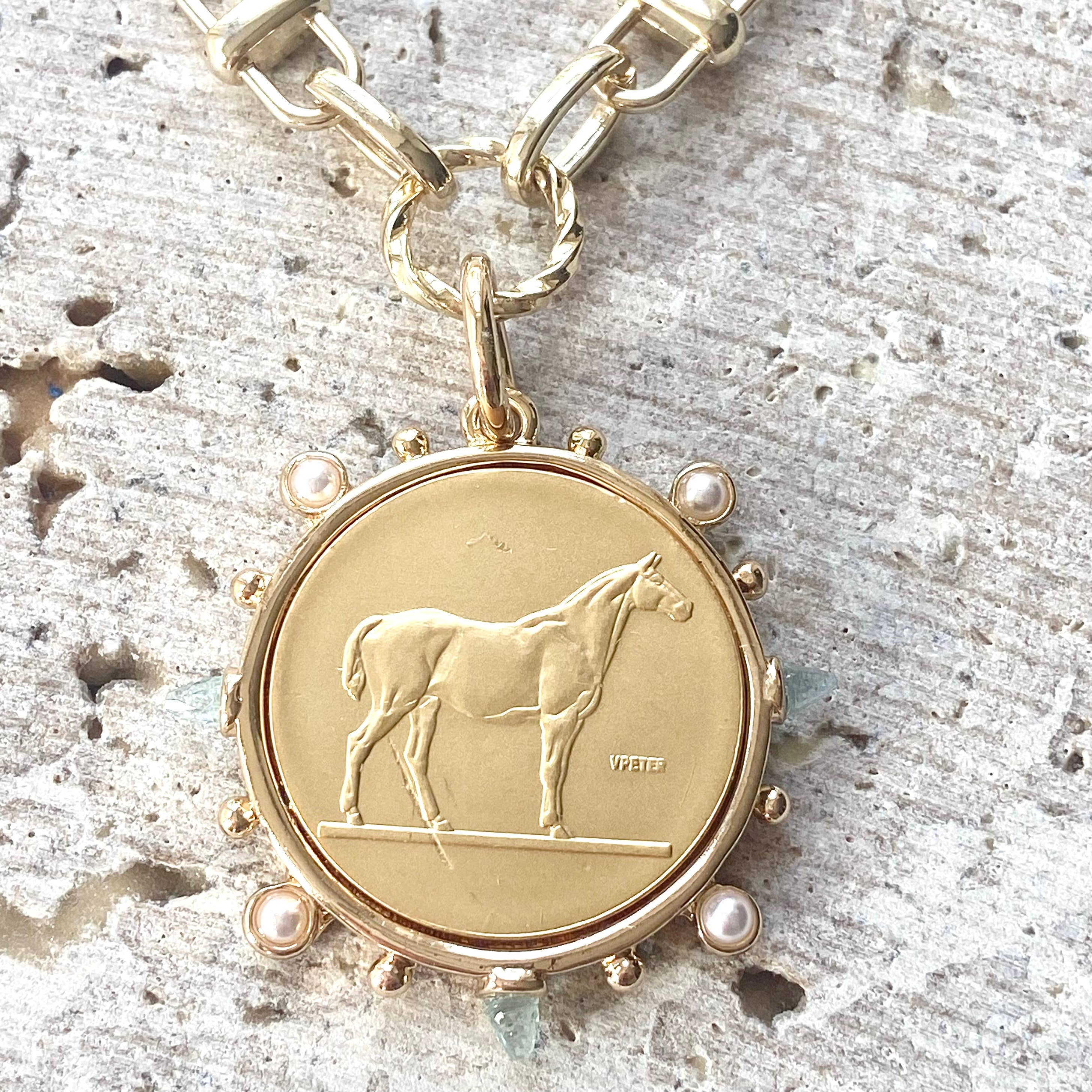 VB&CO Designs Handmade Jewelry - Horse coin equestrian jewelry derby boutique salon