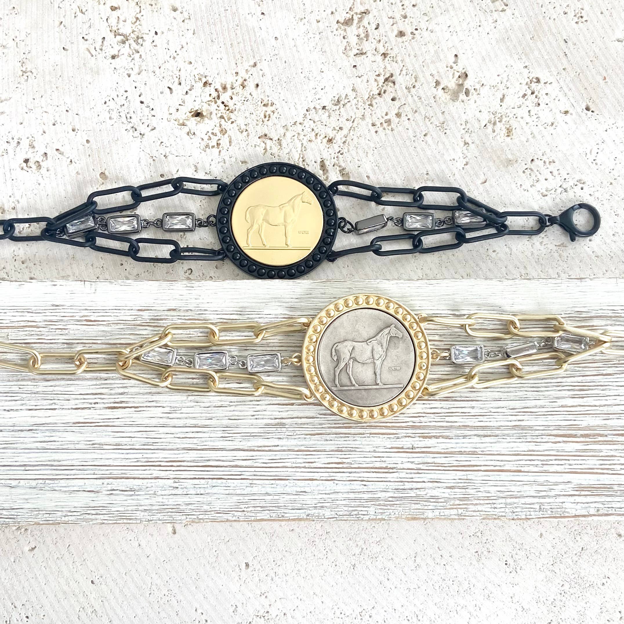 Handmade Horse Coin Bracelet