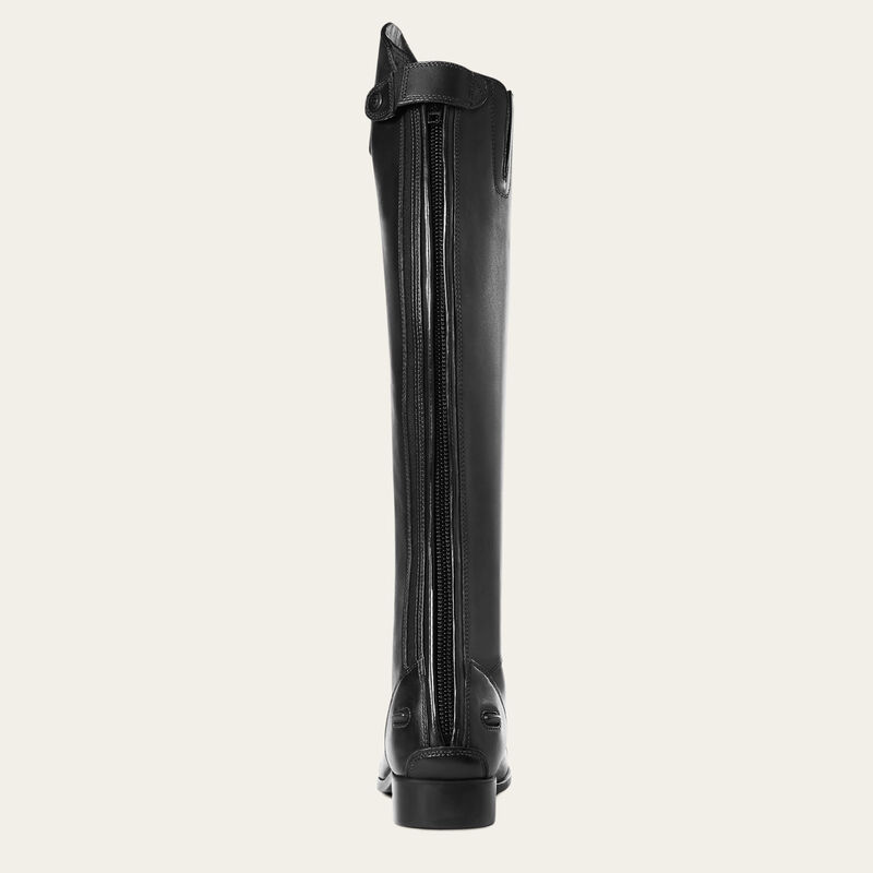 Ariat Heritage Contour II Field Boot in Black Full Grain Leather Back View