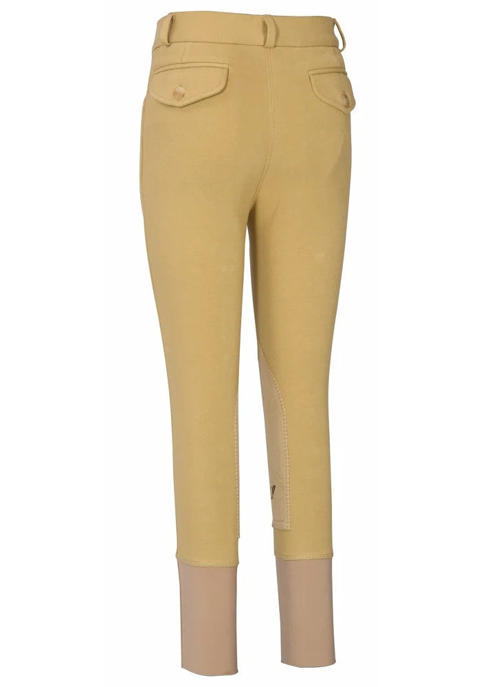 TuffRider Boys Patrol Light Knee Patch Breeches - supporting