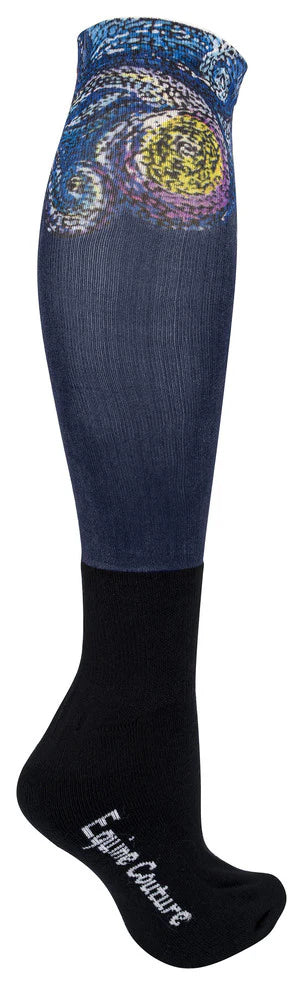 Equine Couture Printed Over-the-Calf Boot Socks