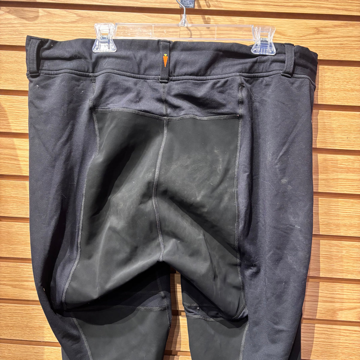 Used 2XL Black Kerrits Full Seat Breeches