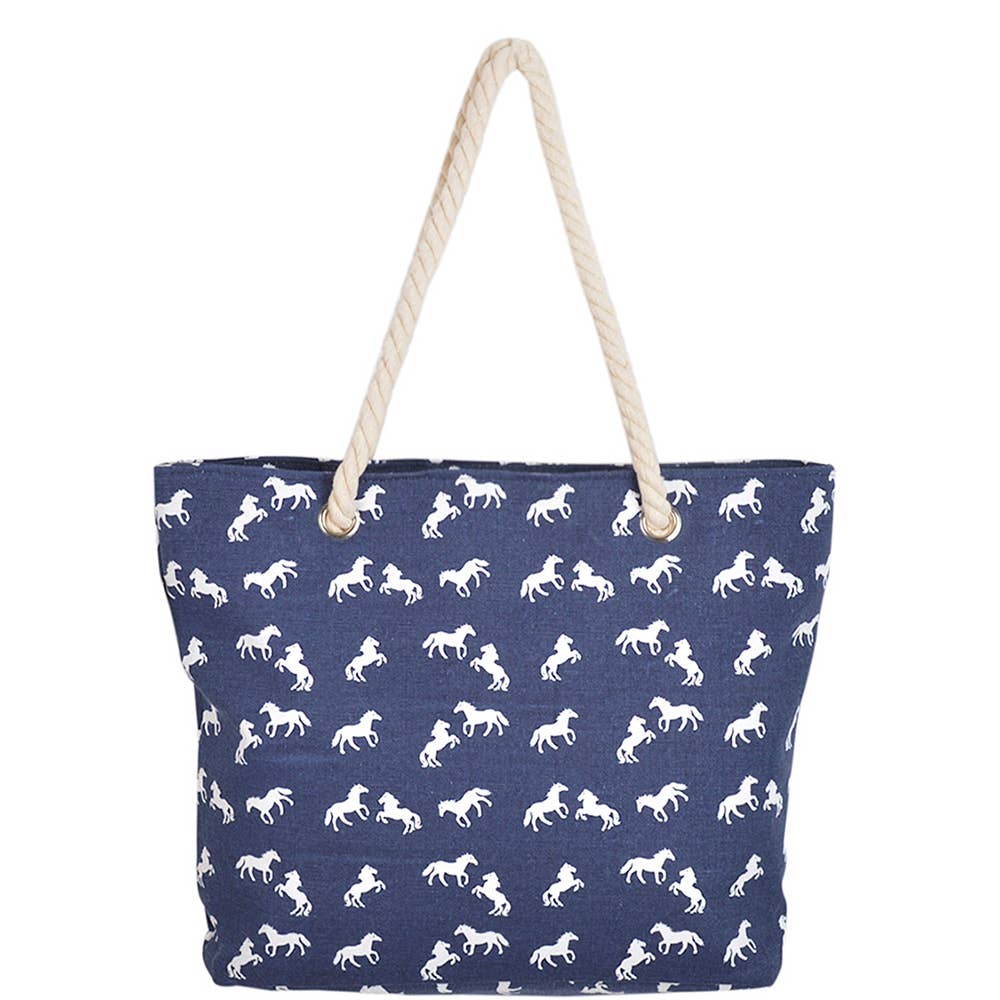 HORSE PRINT TOTE BAG