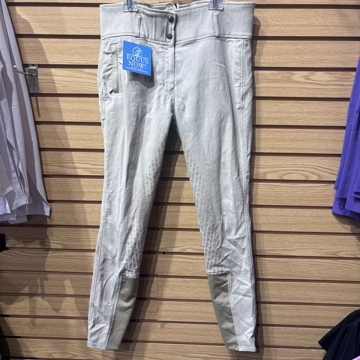 Used 30 Tan Horze Silicone Full Seat Breeches