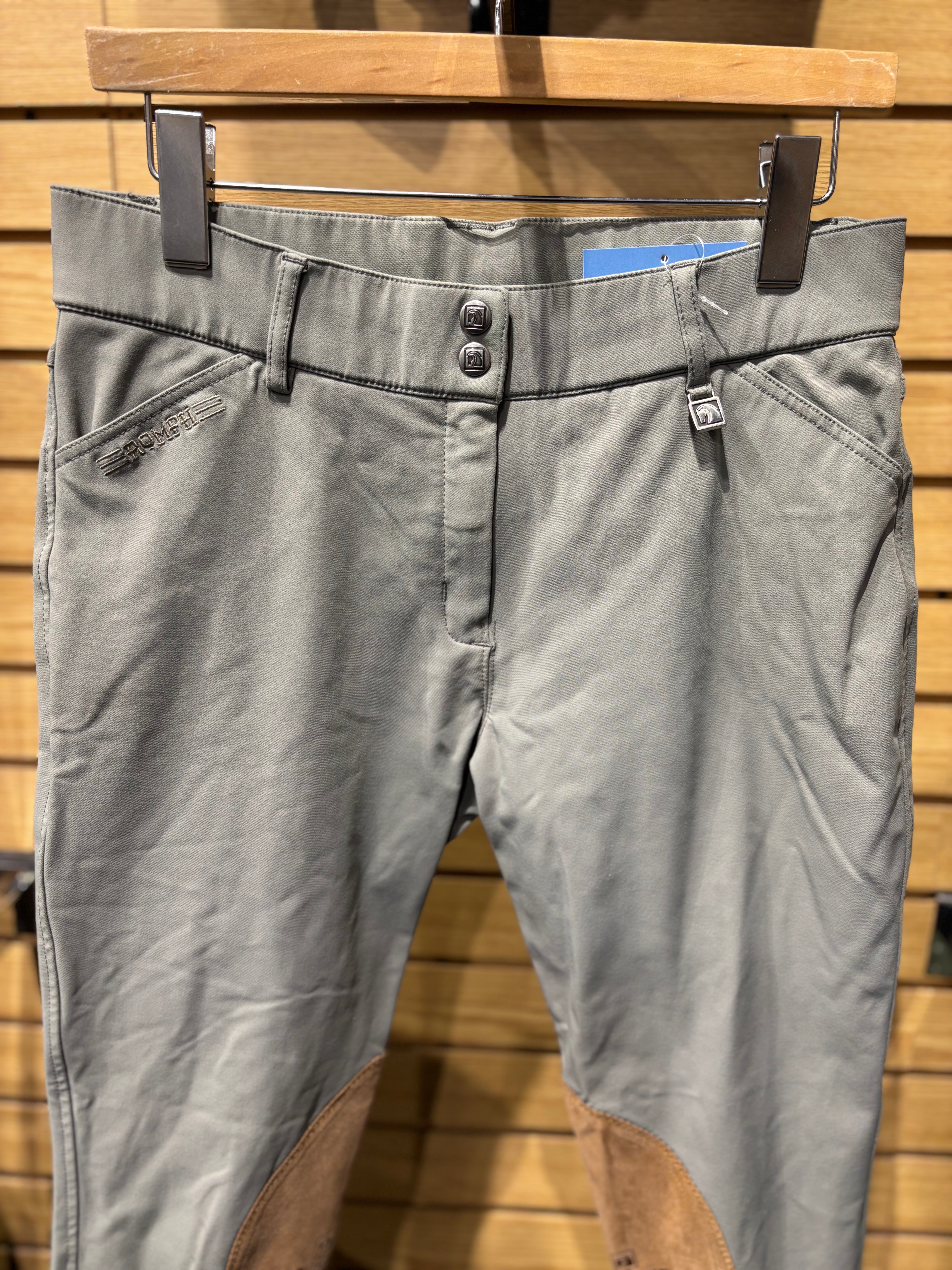 Used Romfh 30R Grey Knee Patch Breeches