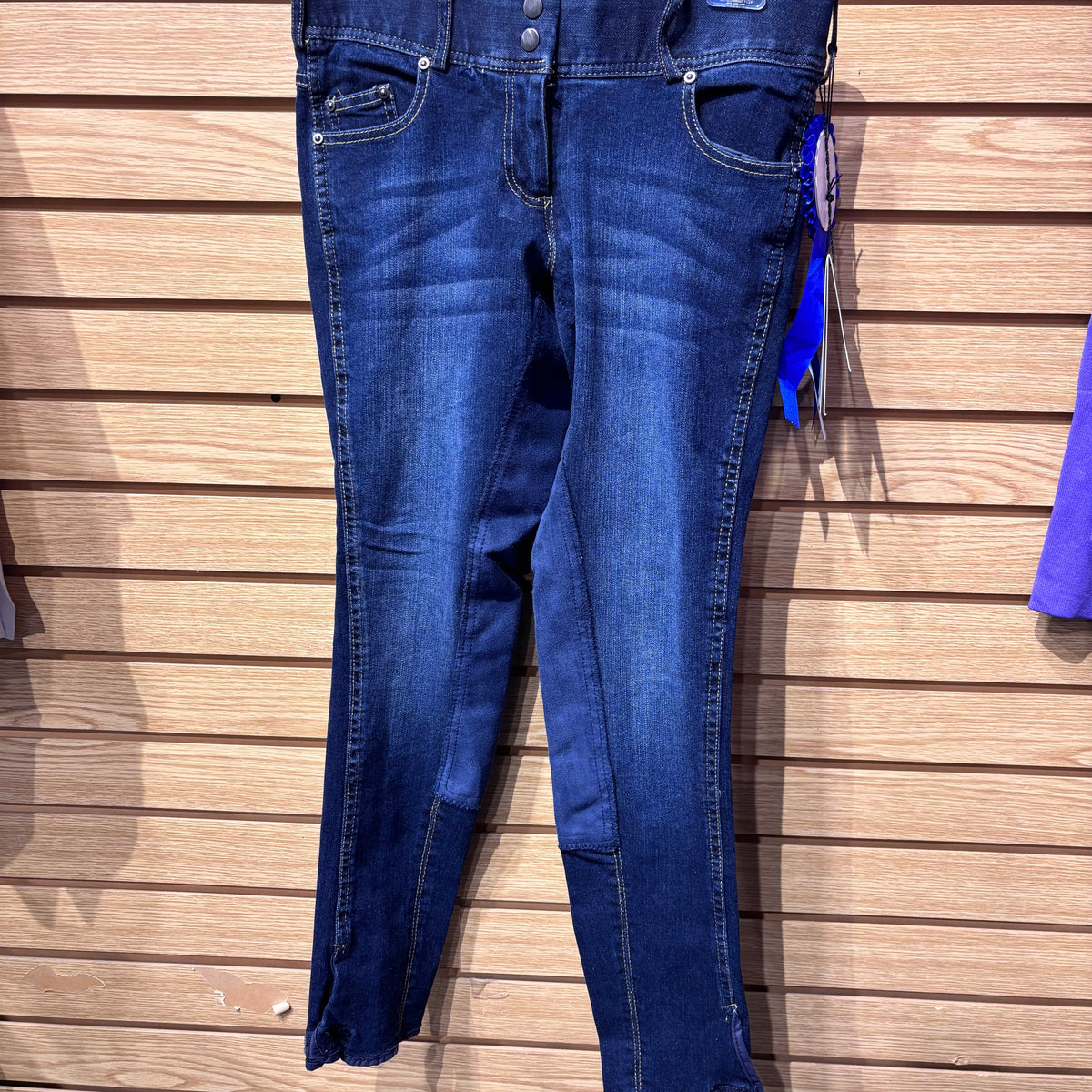 Used 28L Denim Goode Rider Full Seat Breeches