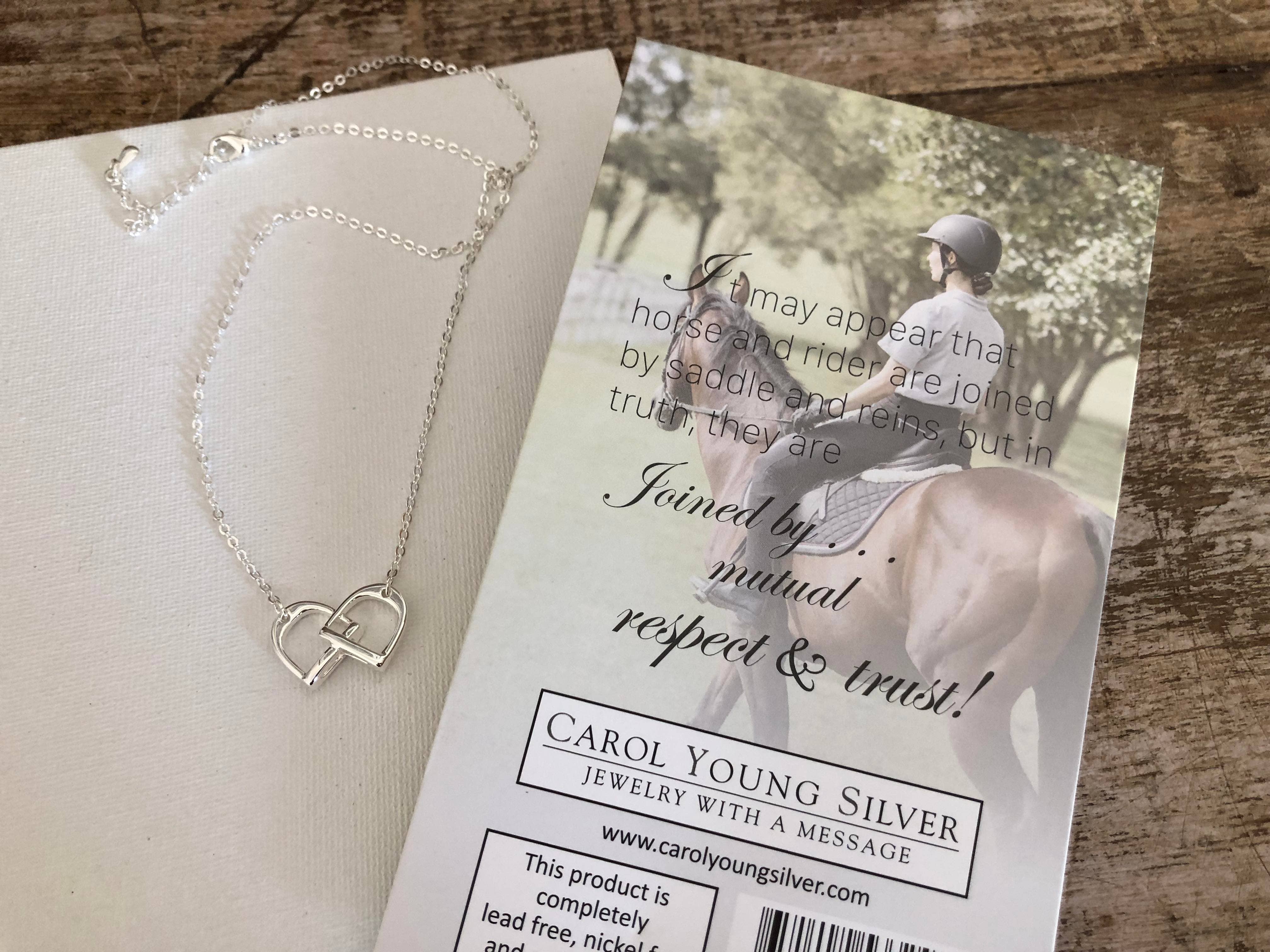 English Stirrup Petite Necklace