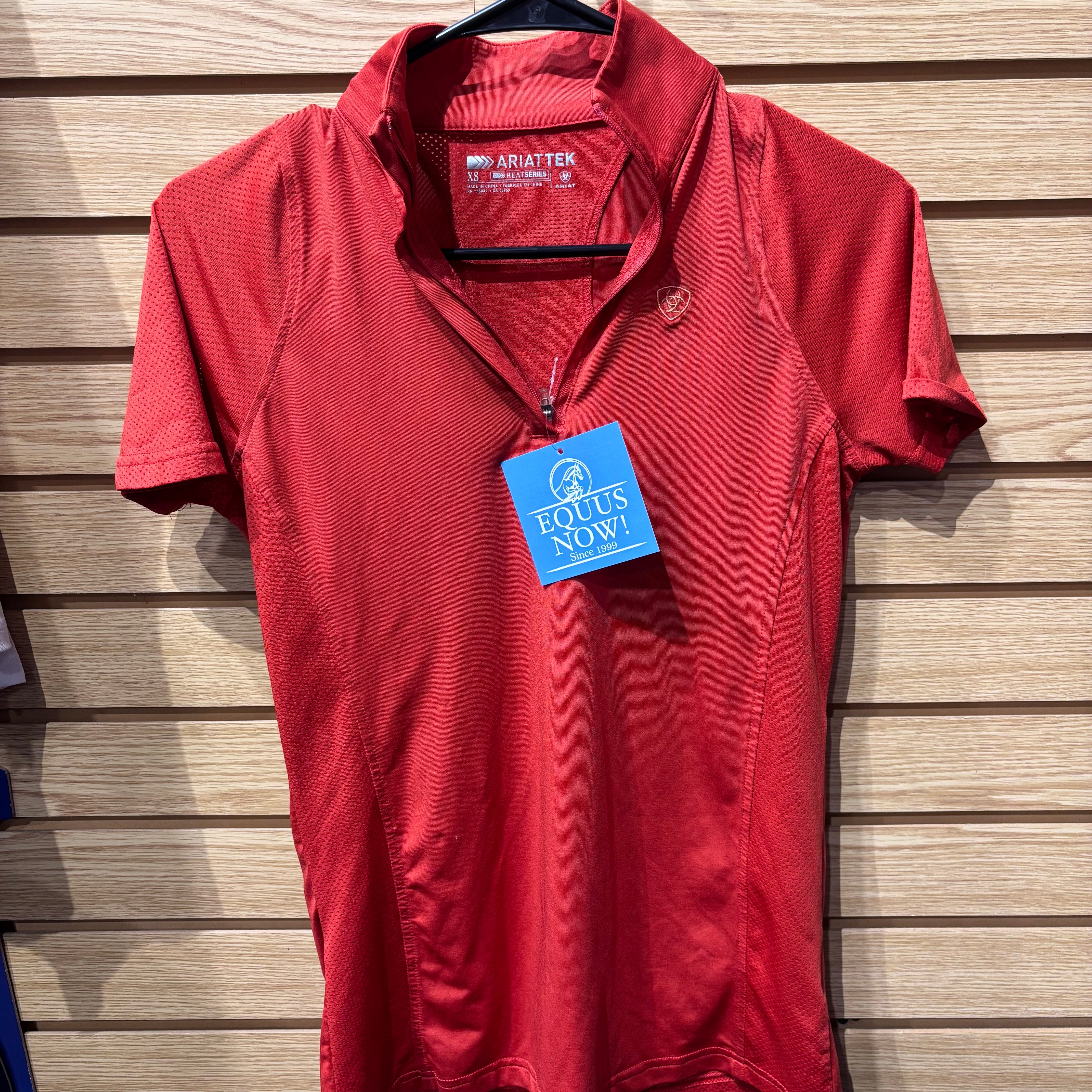 Used XS Orange AriatTek Ventilated Short Sleeve