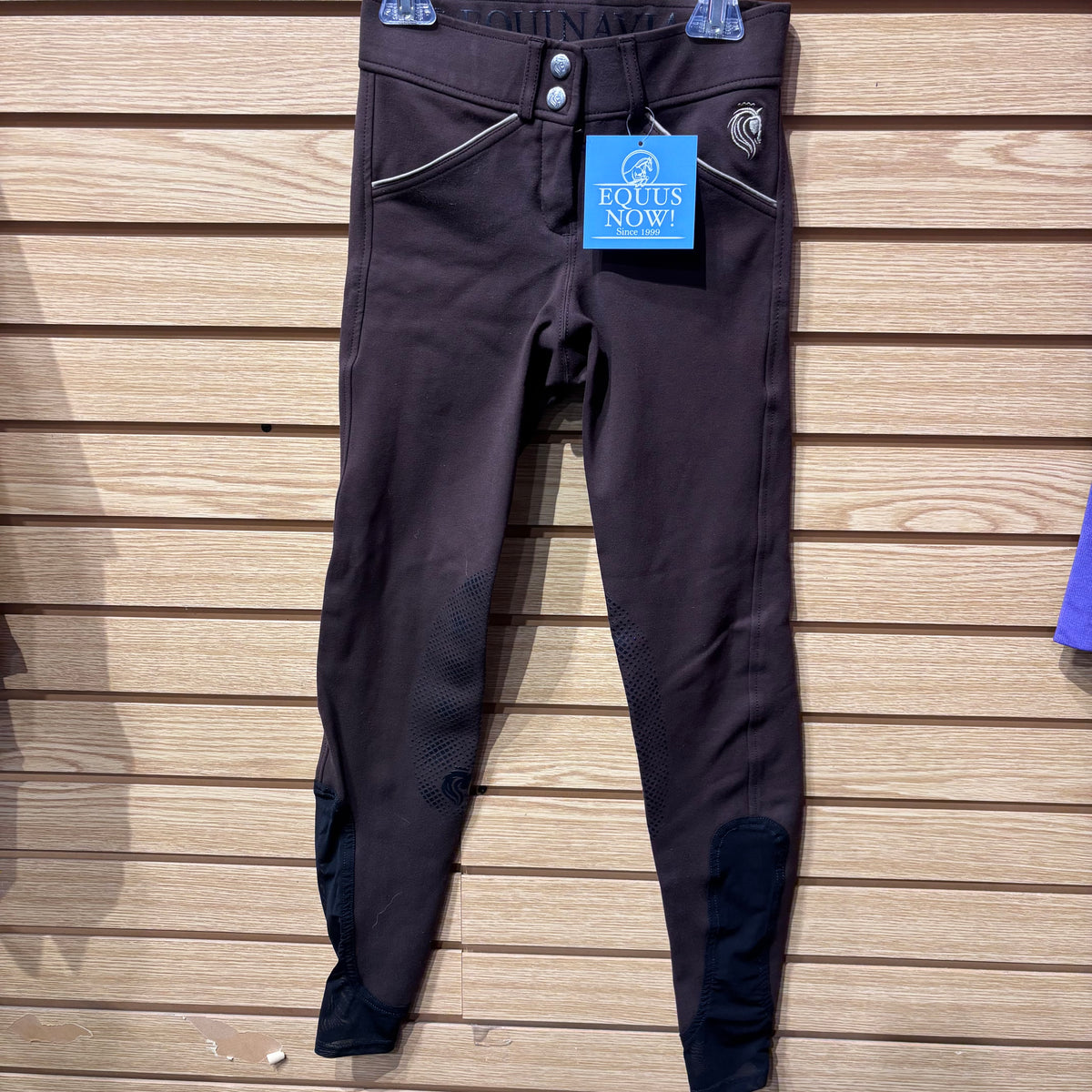 Used US 22 Brown Equinavia Silicone Knee Patch Breeches