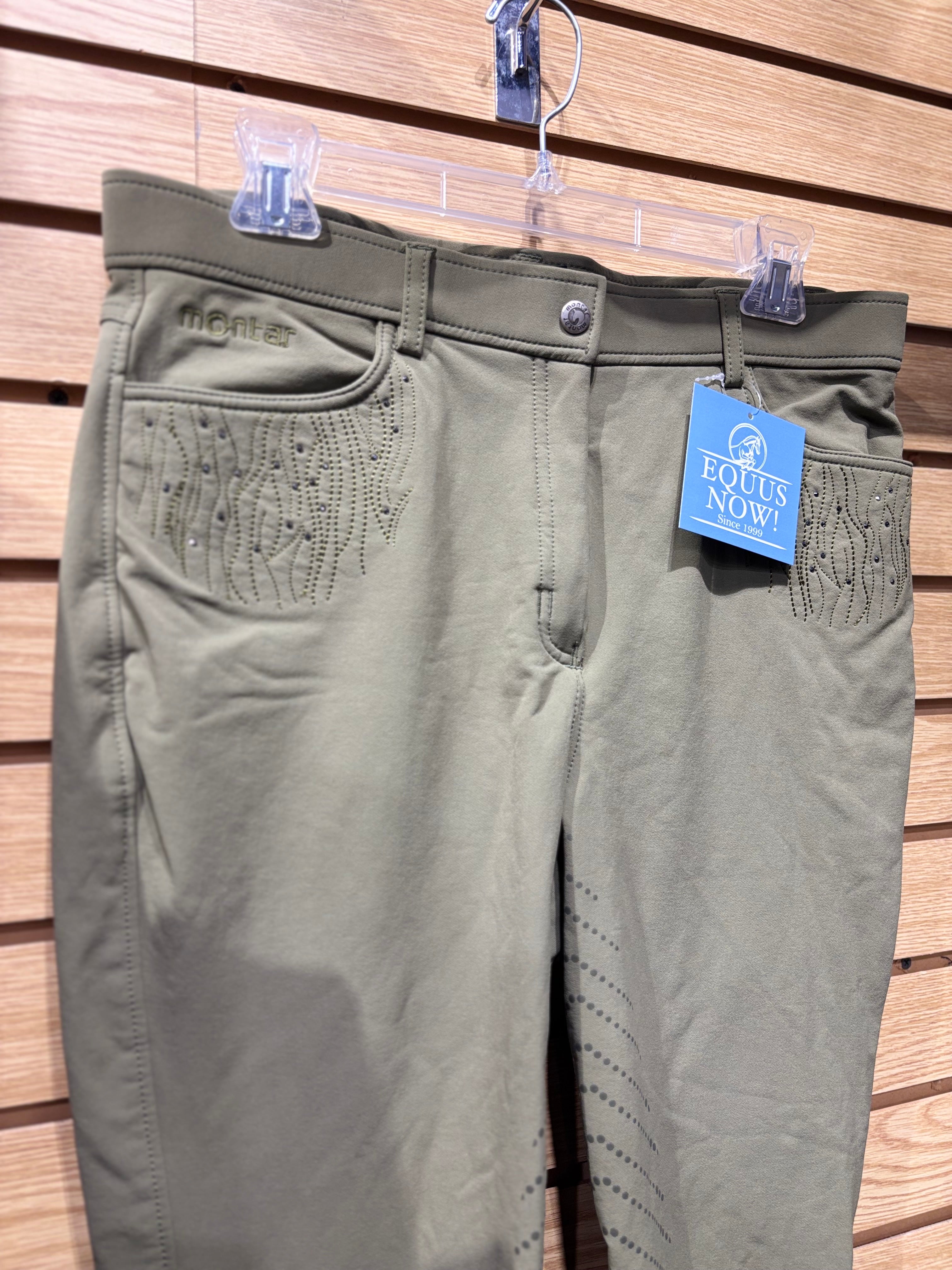 Used US 34 Tan Montar Full Seat Breeches