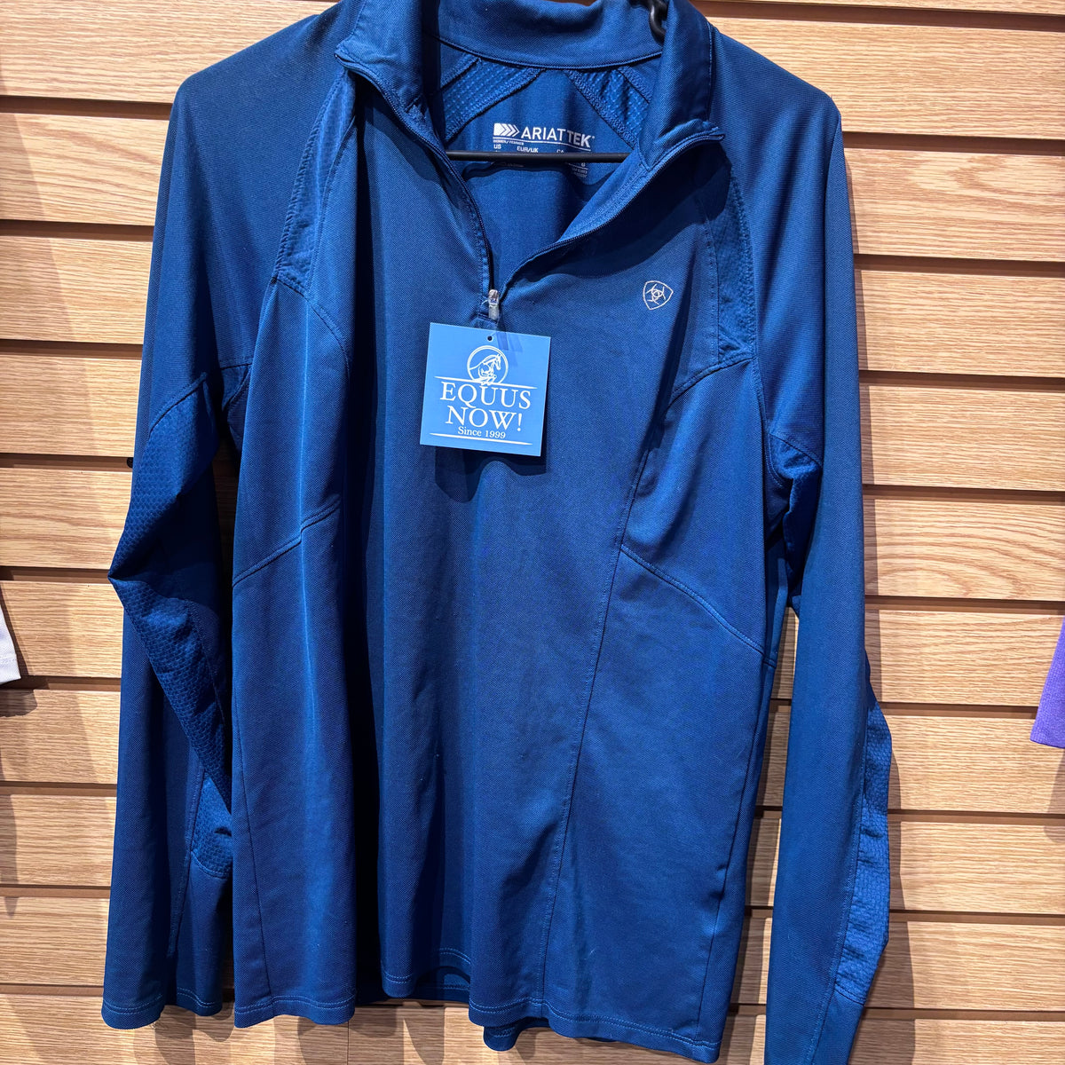 Used Large Blue AriatTek Long Sleeve Sun Shirt