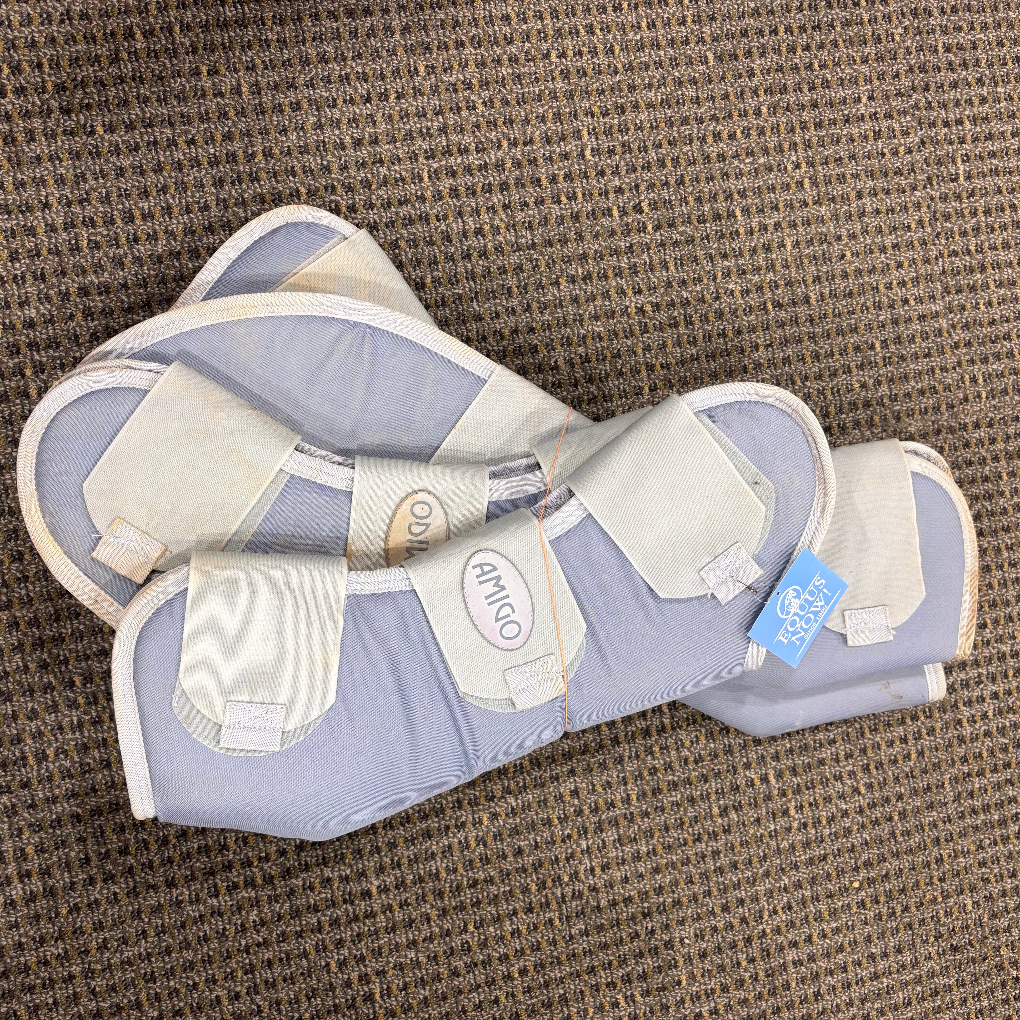 Used Full Baby Blue Amigo Shipping Boots