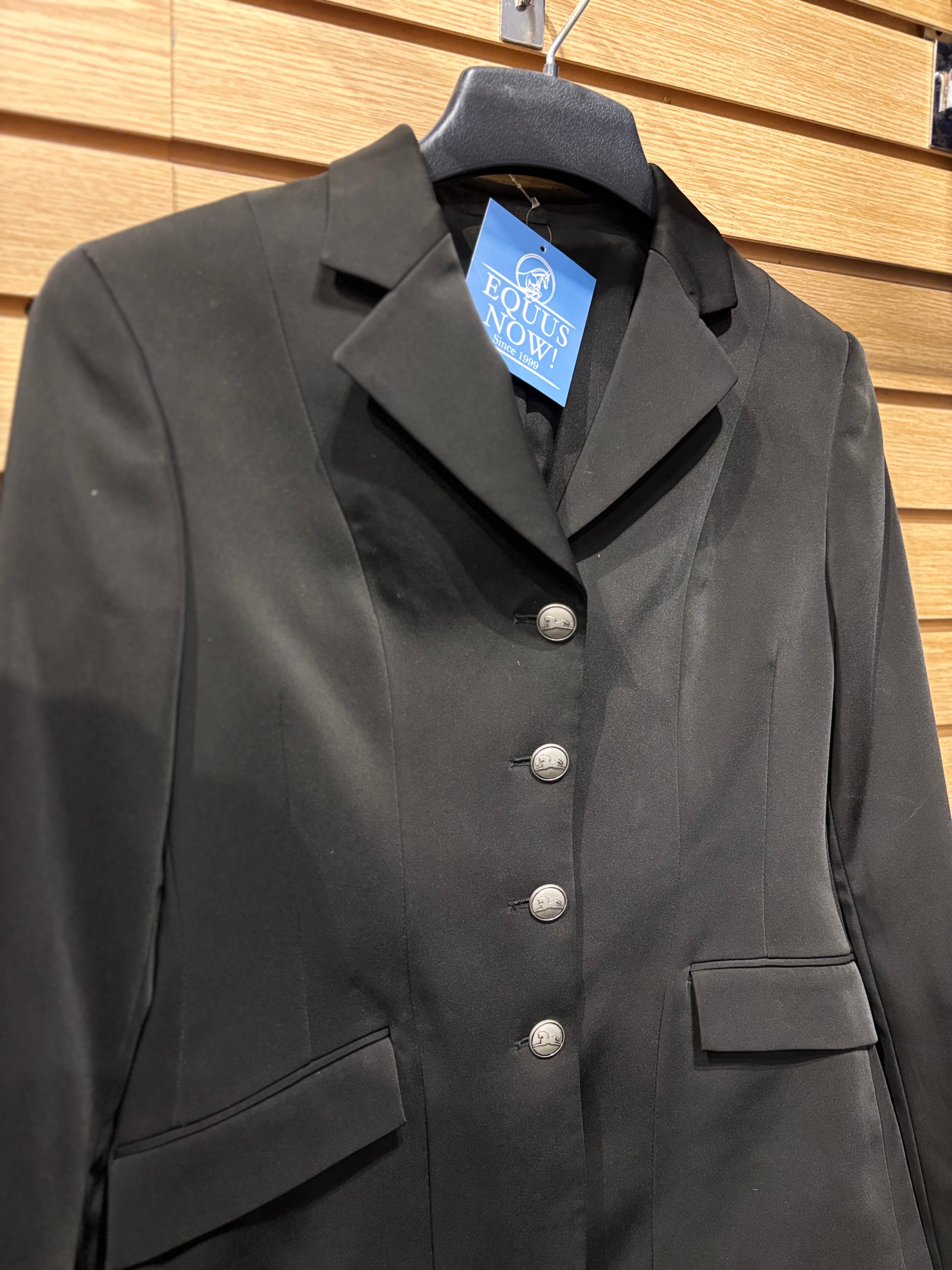 Used 2R Black RJ Classics Xtreme Washable Show Coat