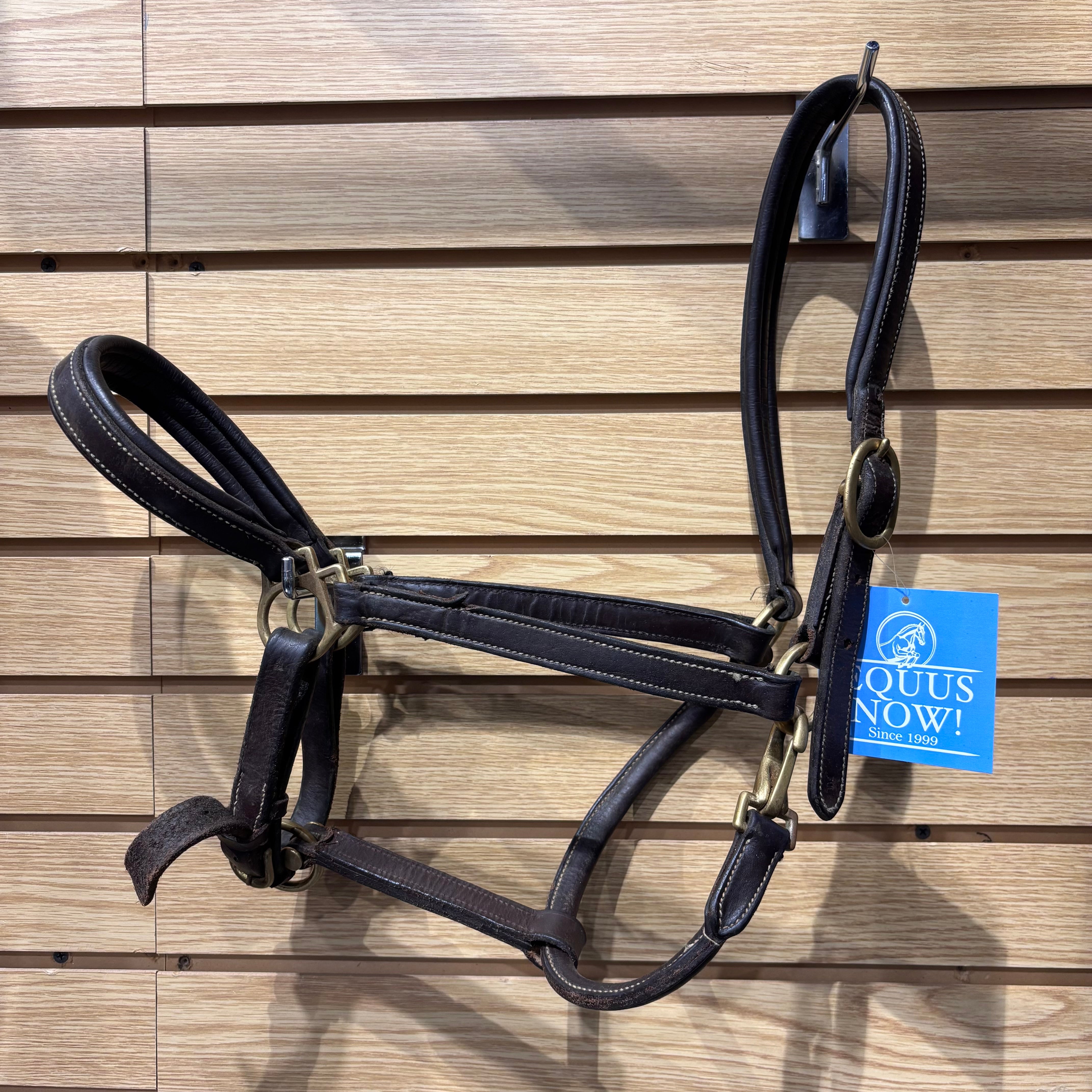 Used Horze Full Brown Leather Halter
