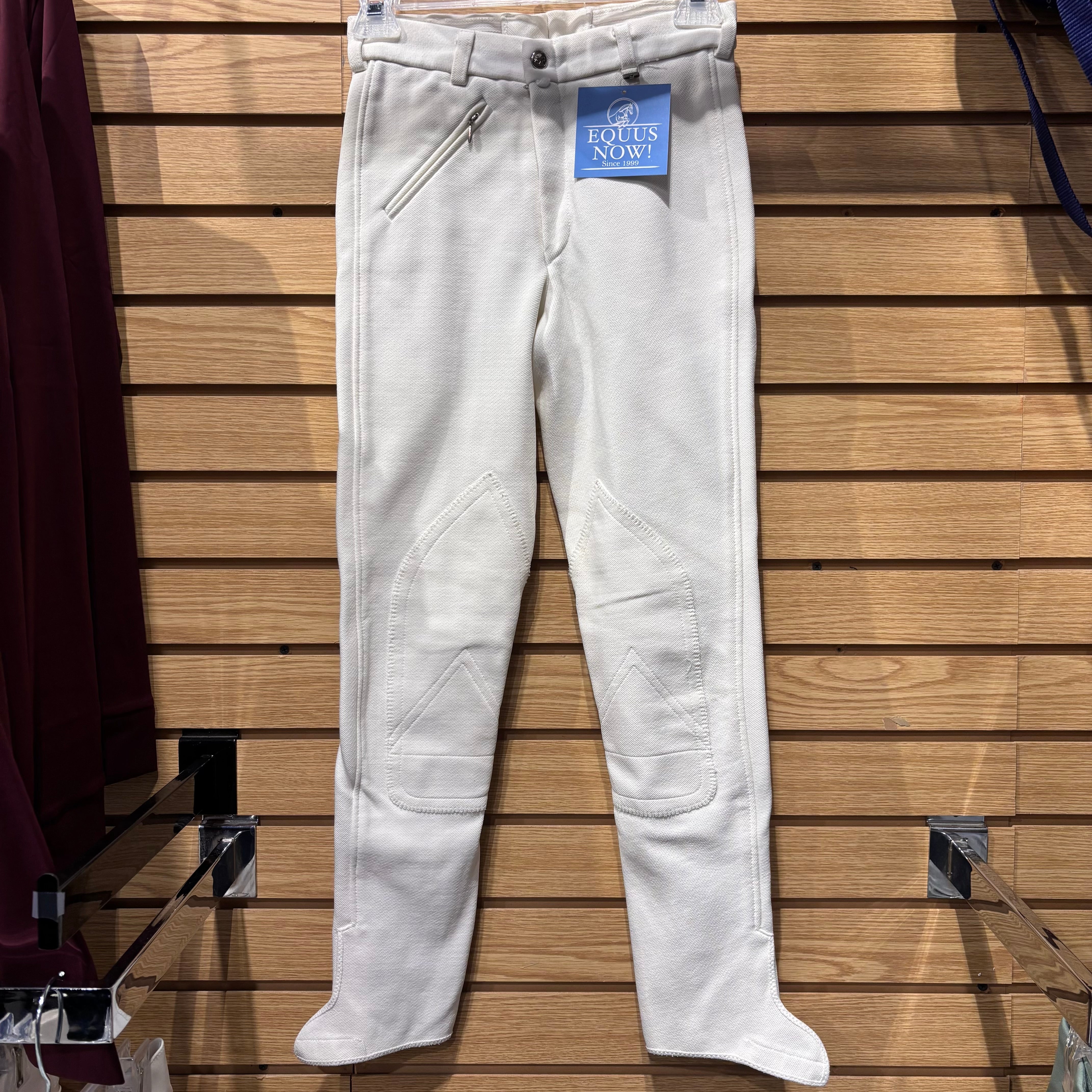 Used 24 White Pikeur Knee Patch Breeches