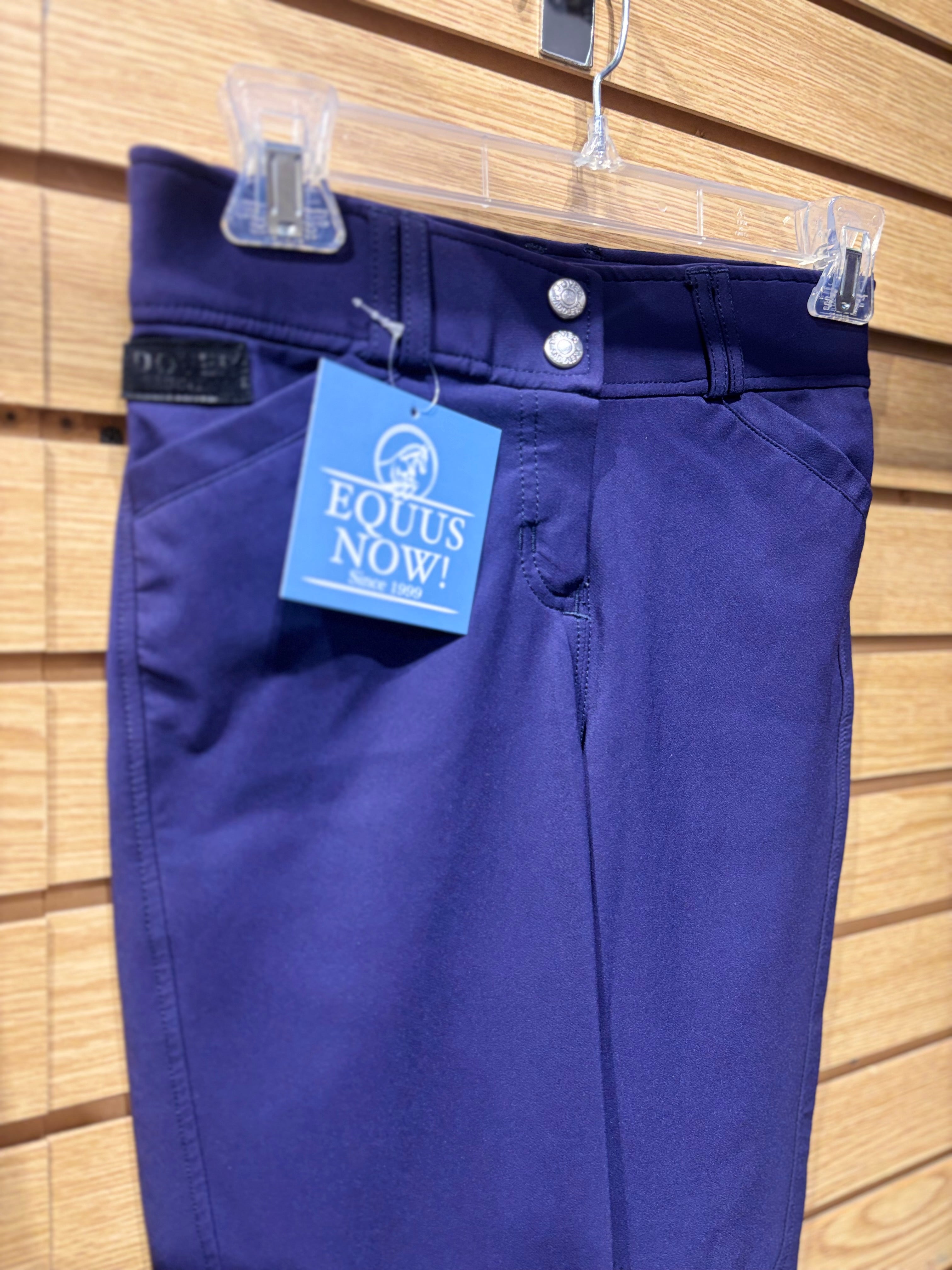 Used 26 Navy Dover Knee Patch Breeches
