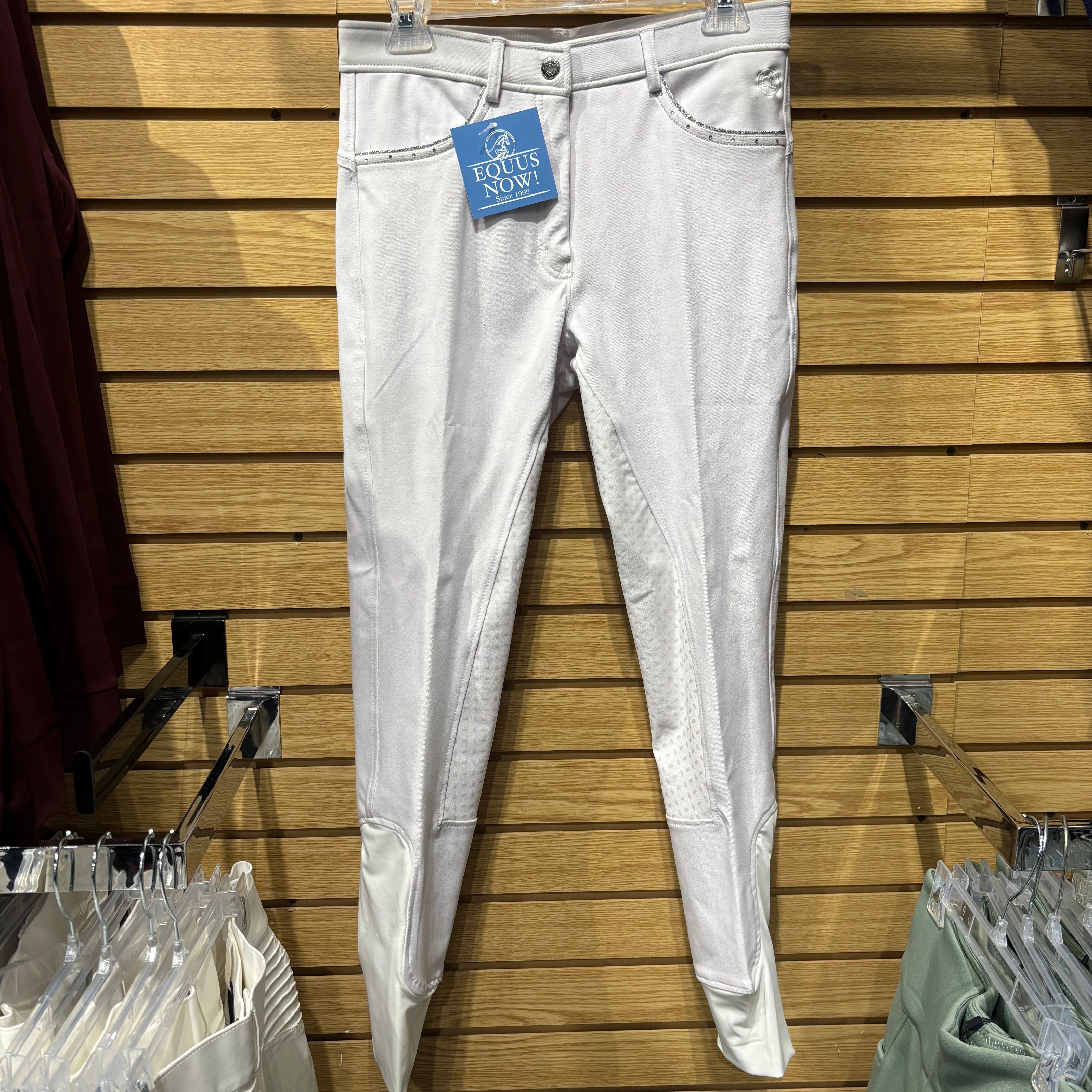 Used 42 (US 30) Comfort Line White Full Seat Breeches