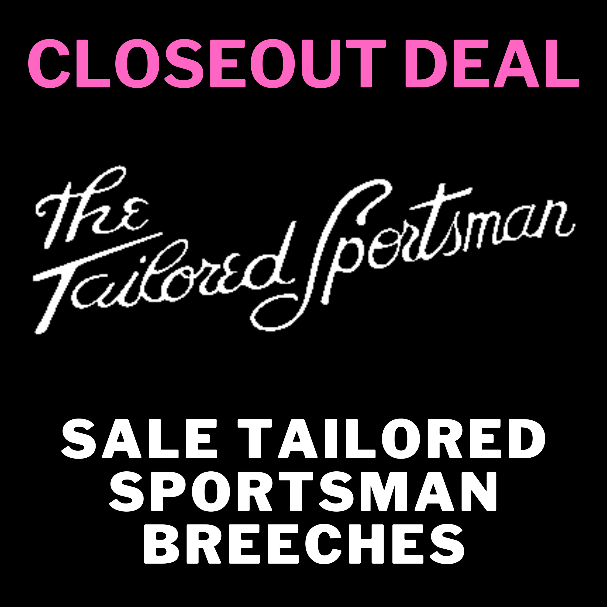 Sale Tailored Sportsman Breeches