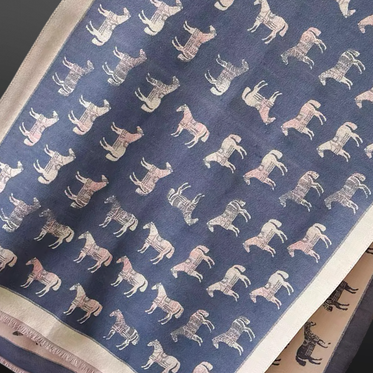 “Winter Horses” Equestrian Scarf