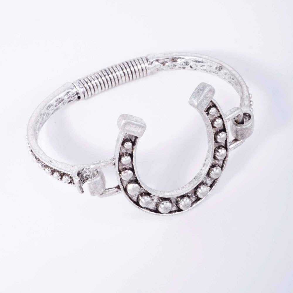 HORSESHOE CUFF BANGLE BRACELET