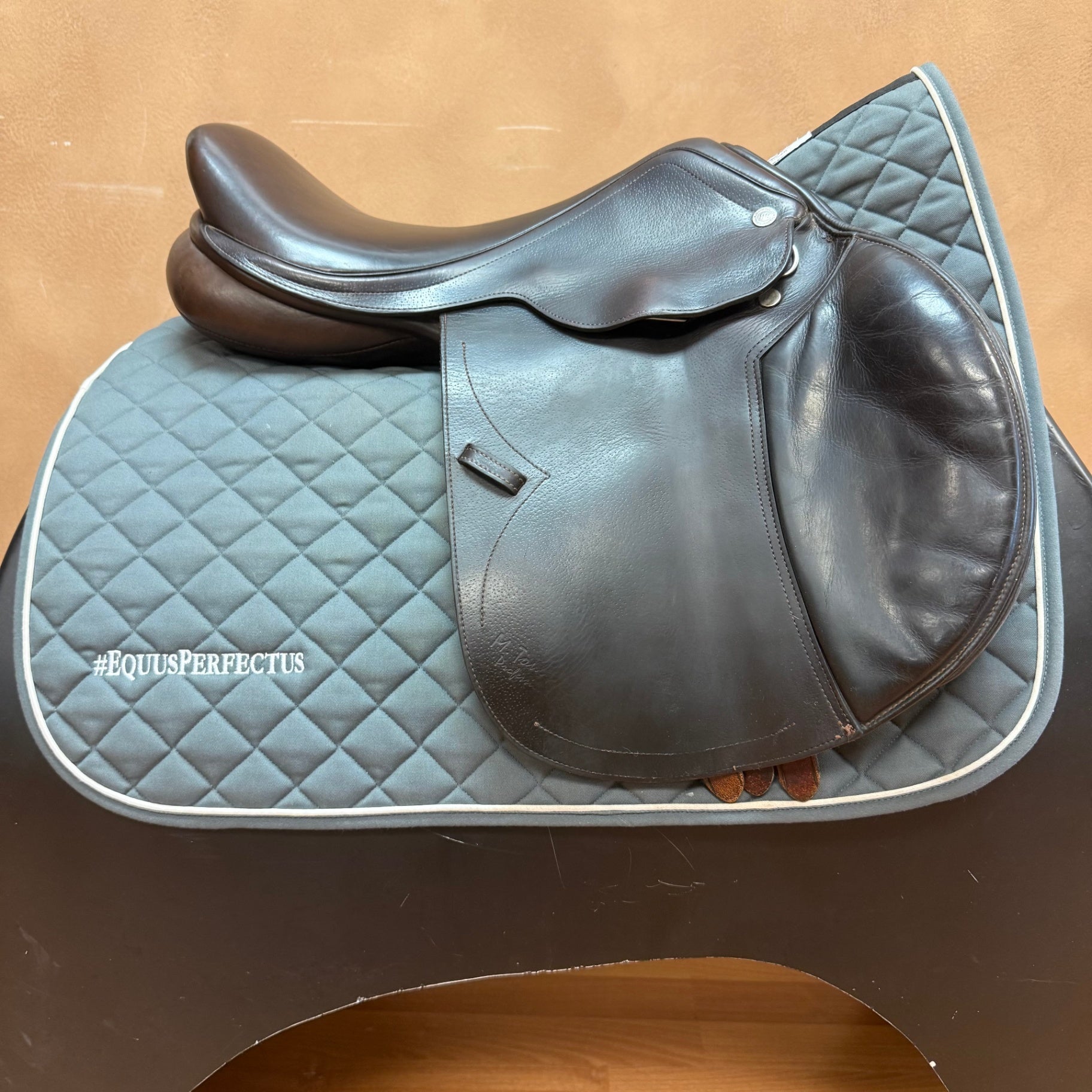 Used M Toulouse Jennine Jump Saddle 17" Adjustable Tree