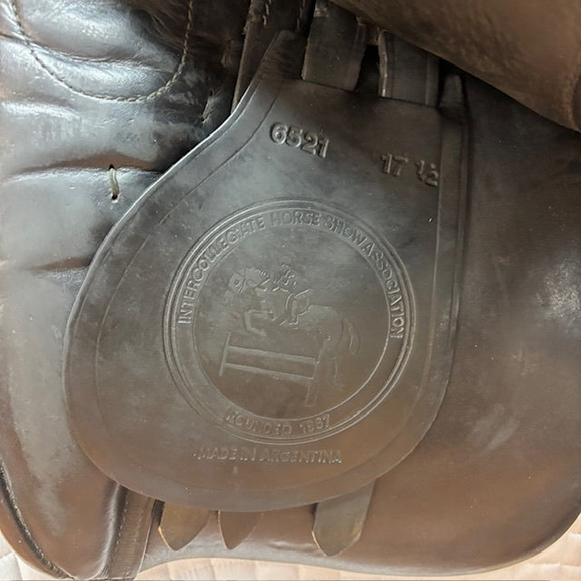 Used Collegiate Monarch Dressage Saddle 17" Medium Tree