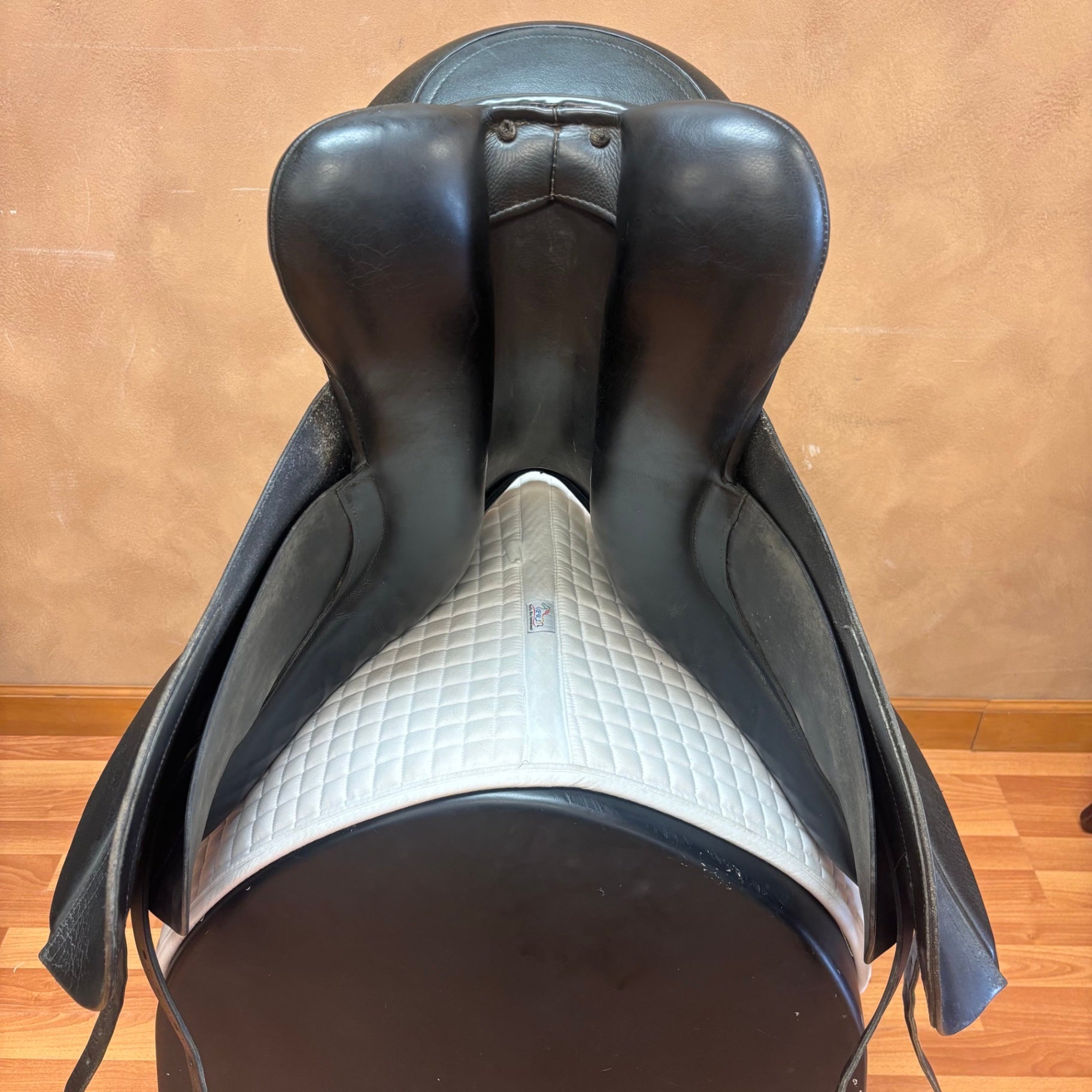 Used Legacy Dressage Saddle 17.5" Wide Tree