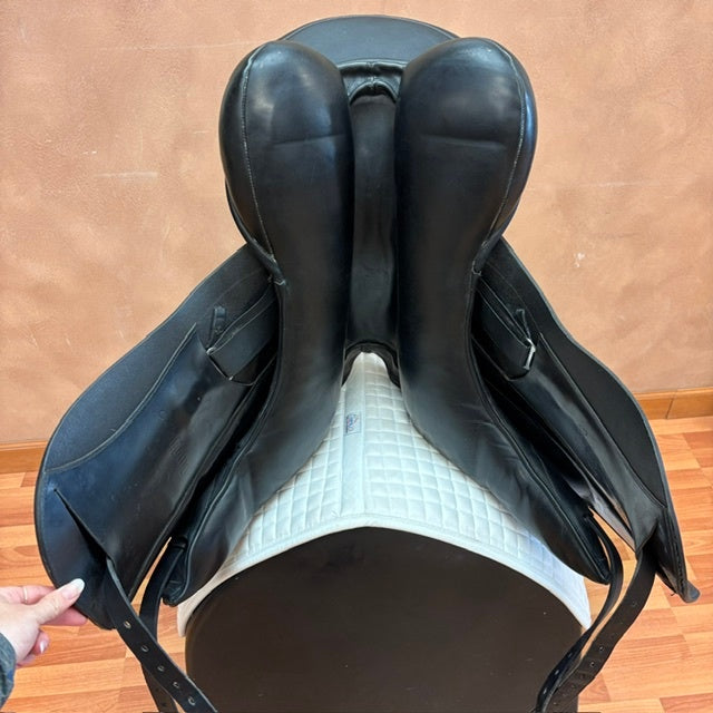 Used Custom Saddlery Wolfgang Solo Dressage Saddle 19" Medium Wide Tree