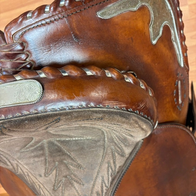 Used Crates Western Saddle 15" Wide Tree