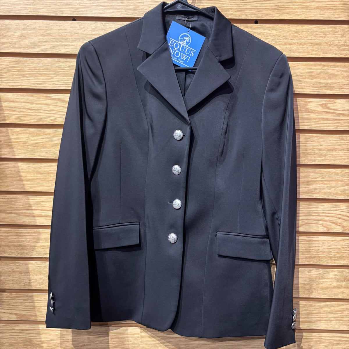 Used 2R Black RJ Classics Xtreme Washable Show Coat
